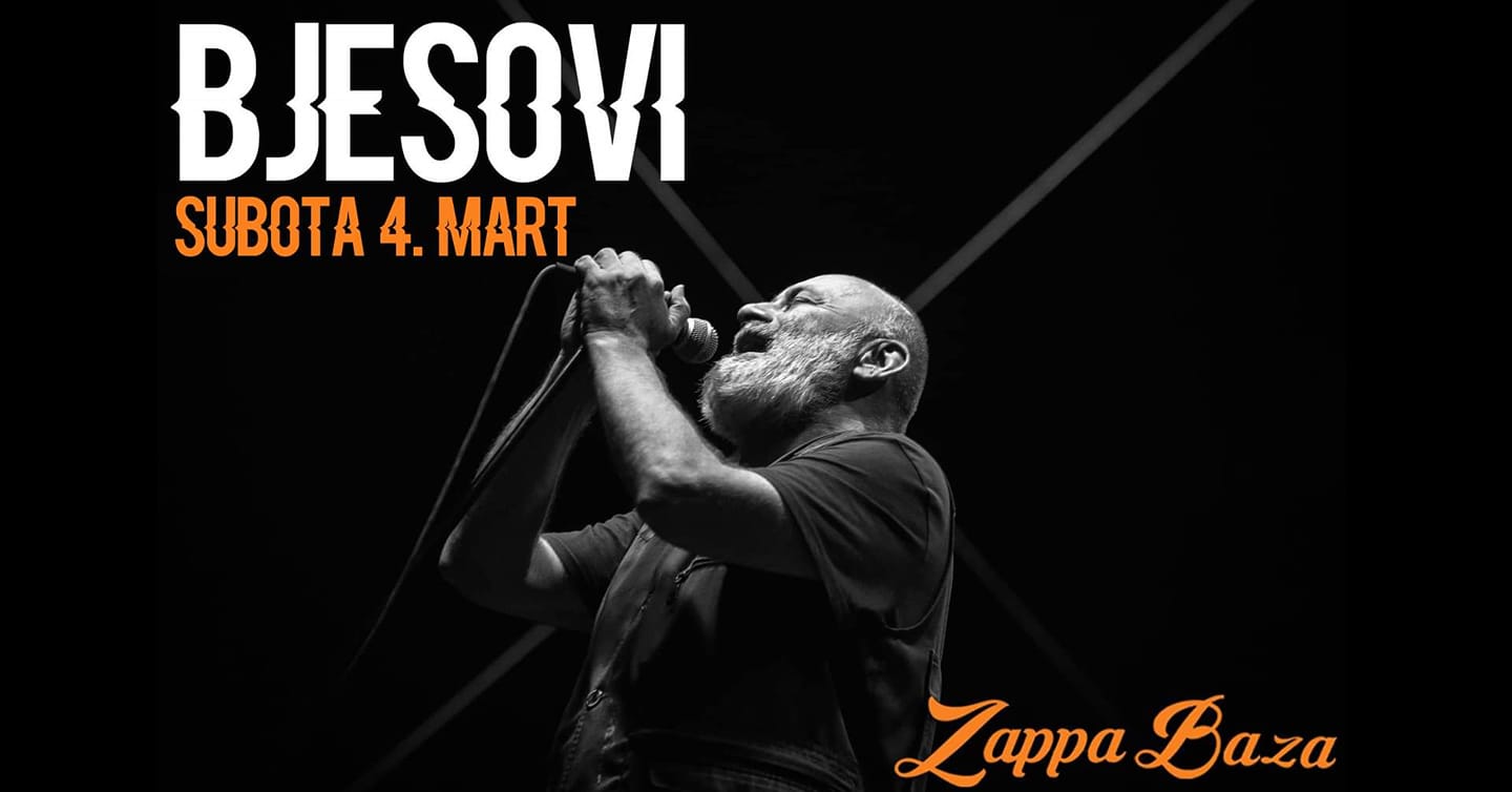 Bjesovi, Zappa Baza, koncert, svirka, najava Foto: Facebook/Zappa Baza