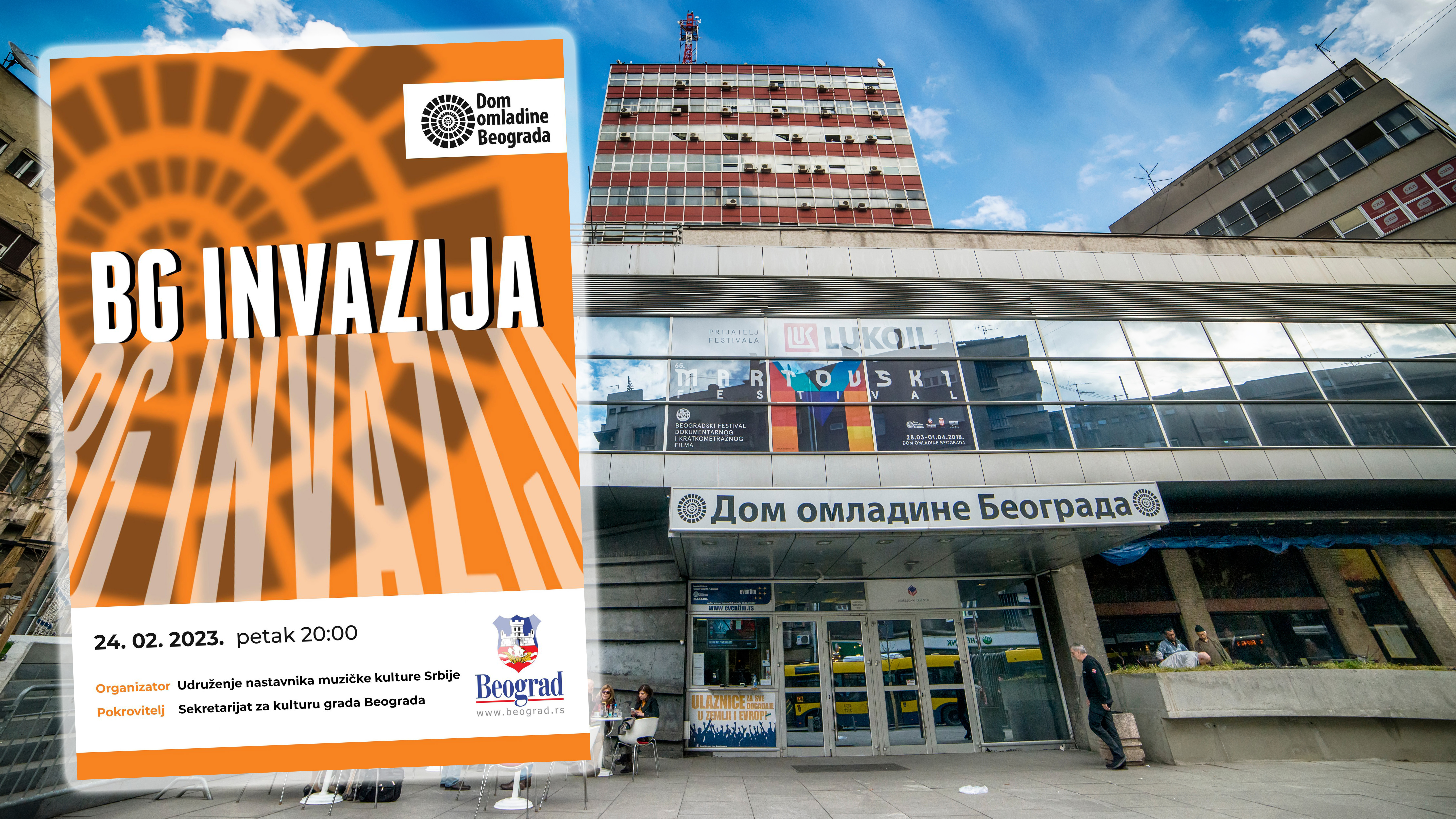 Belgrade,,Serbia,March,12,,2018:,Belgrade,Youth,Center,(serbian:,Dom