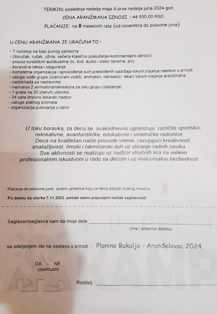 ekskurzije ponuda za 2024 godinu