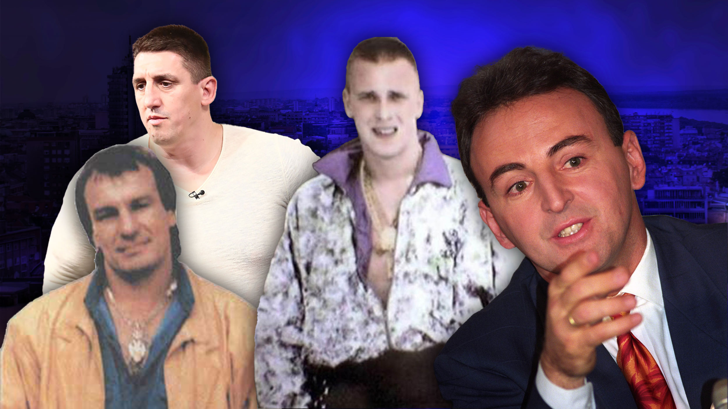 Ljuba Zemunac, Kristijan Golubović,  Aleksandar Knežević Knele, Željko Ražnatović Arkan