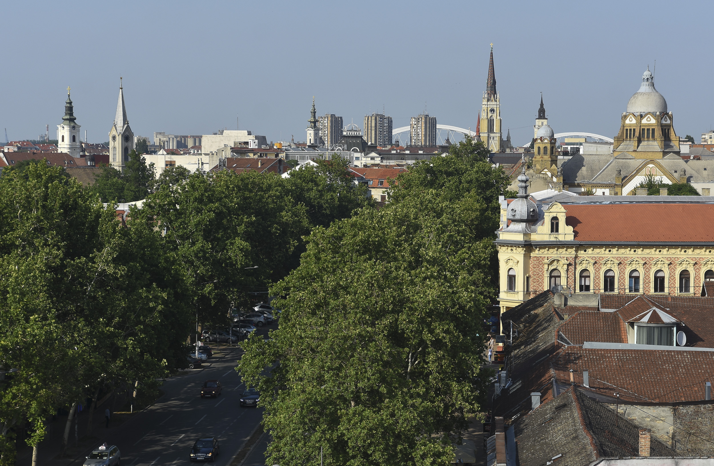Novi Sad 21.07.2021 Jevrejska ulica Sinagoga Novi Sad foto Nenad Mihajlovic