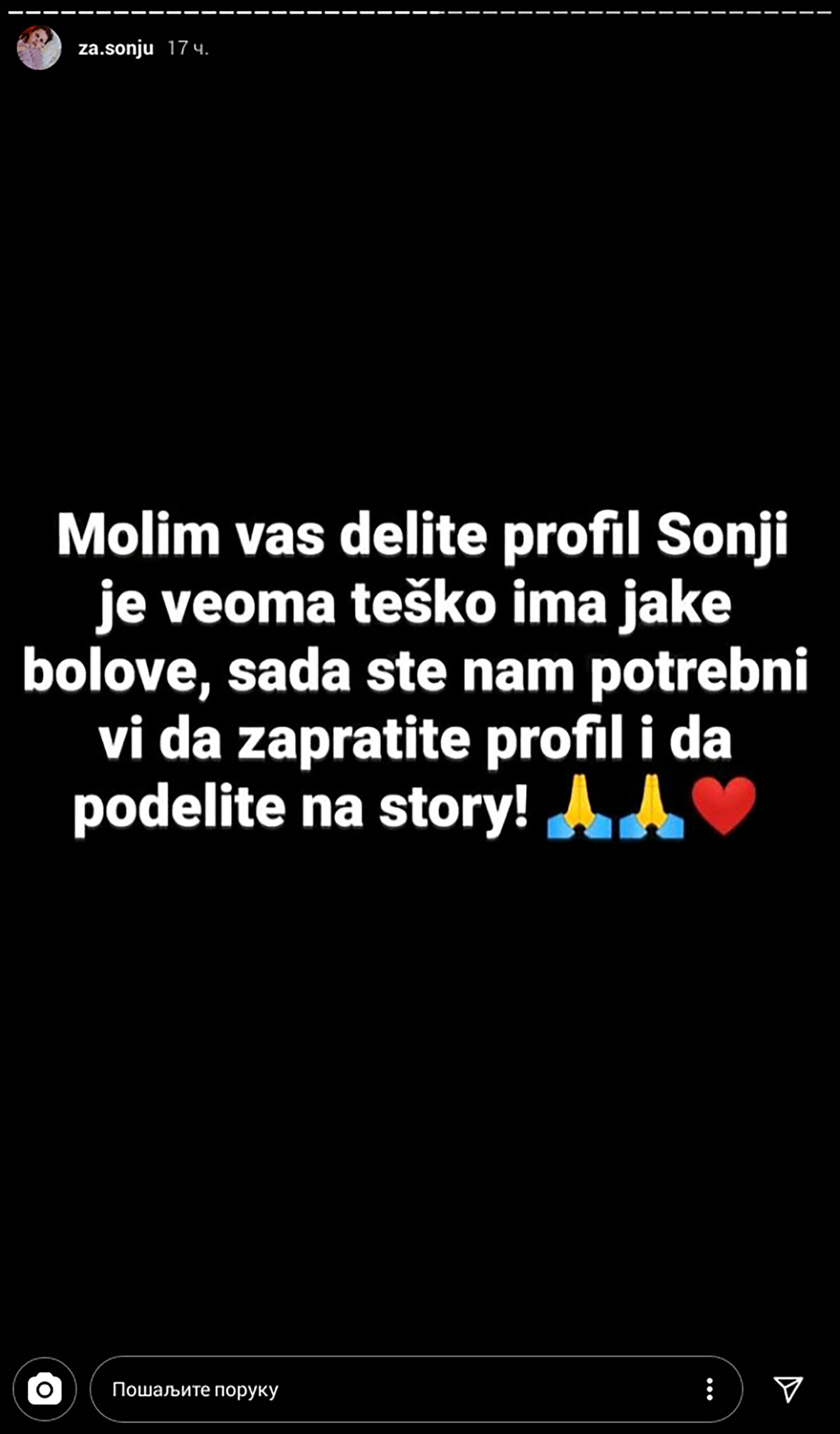majka preminule Andrijane čije slike zloupotrebljavaju na društvenim mrežama za skupljaju novac, za sonju, lazni instagram profili prevara, pomoc bolesnoj deci