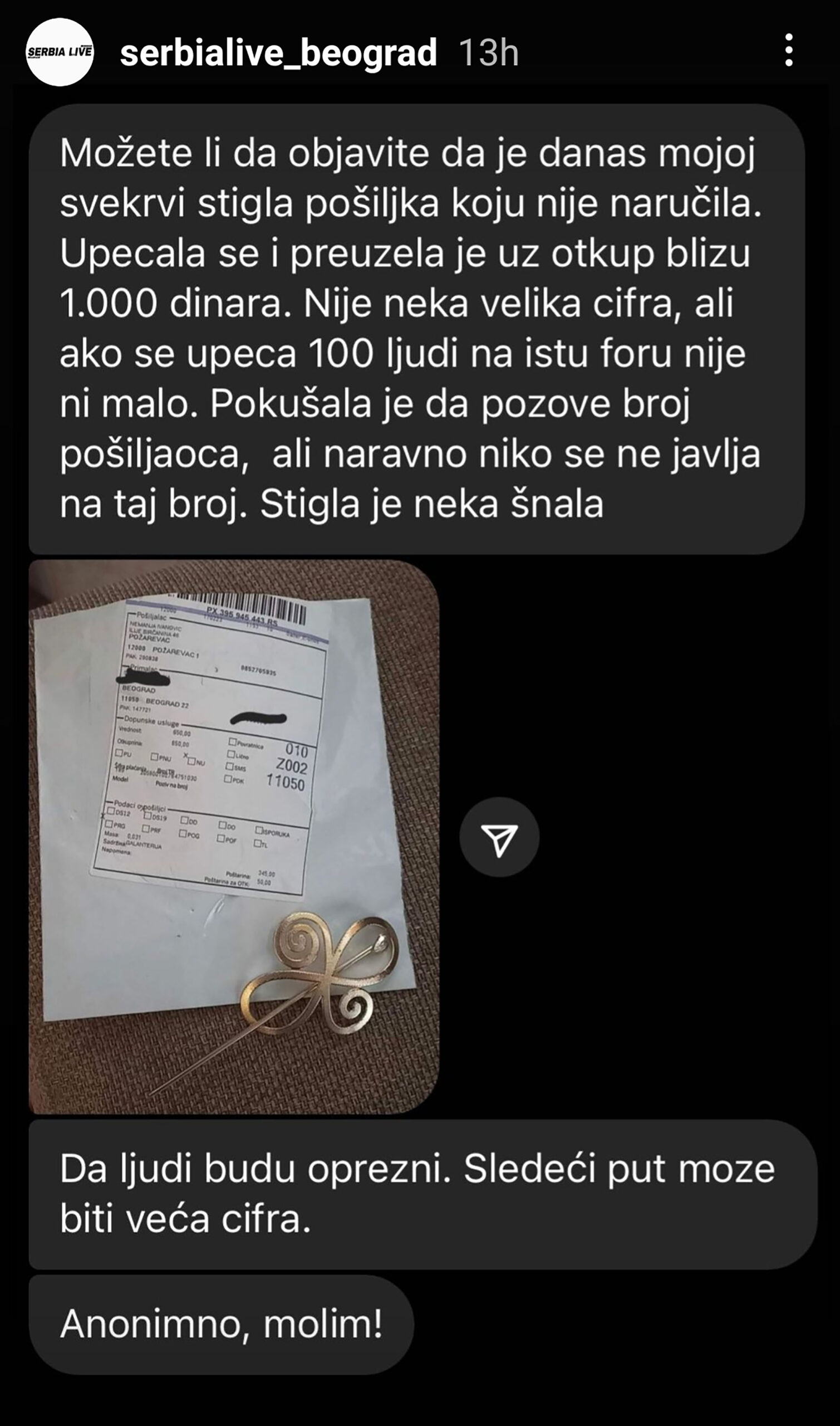 prevara paketi penzioneri