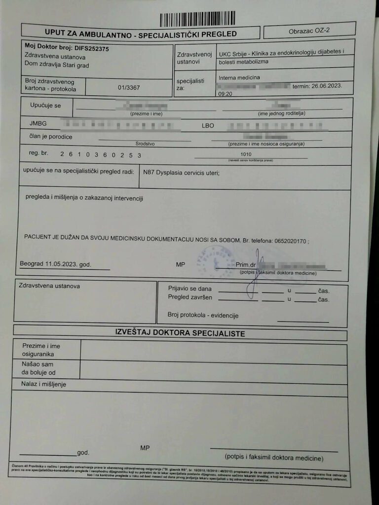 Desilo se čudo u domu zdravlja, pacijentkinji zakazali sve preglede u državnim ustanovama u roku od mesec dana