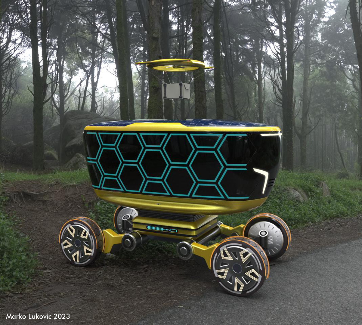 auto, dizajn, industrijski dizajn, Marko Luković, nagrada za dizajn, Buzzy Bot, autonomno vozilo, samovozeći auto,