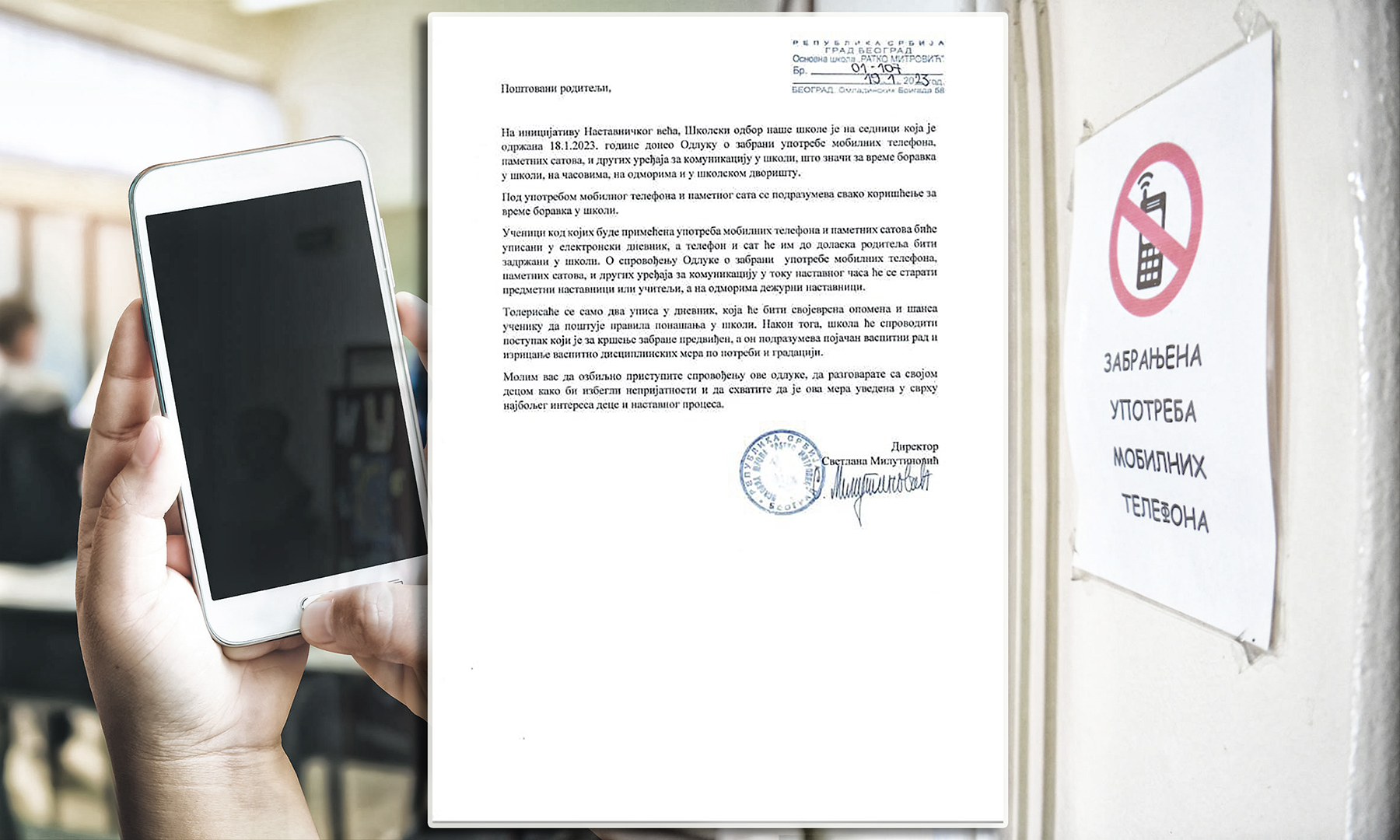 zabranjeno korišćenje mobilnih telefona u školama