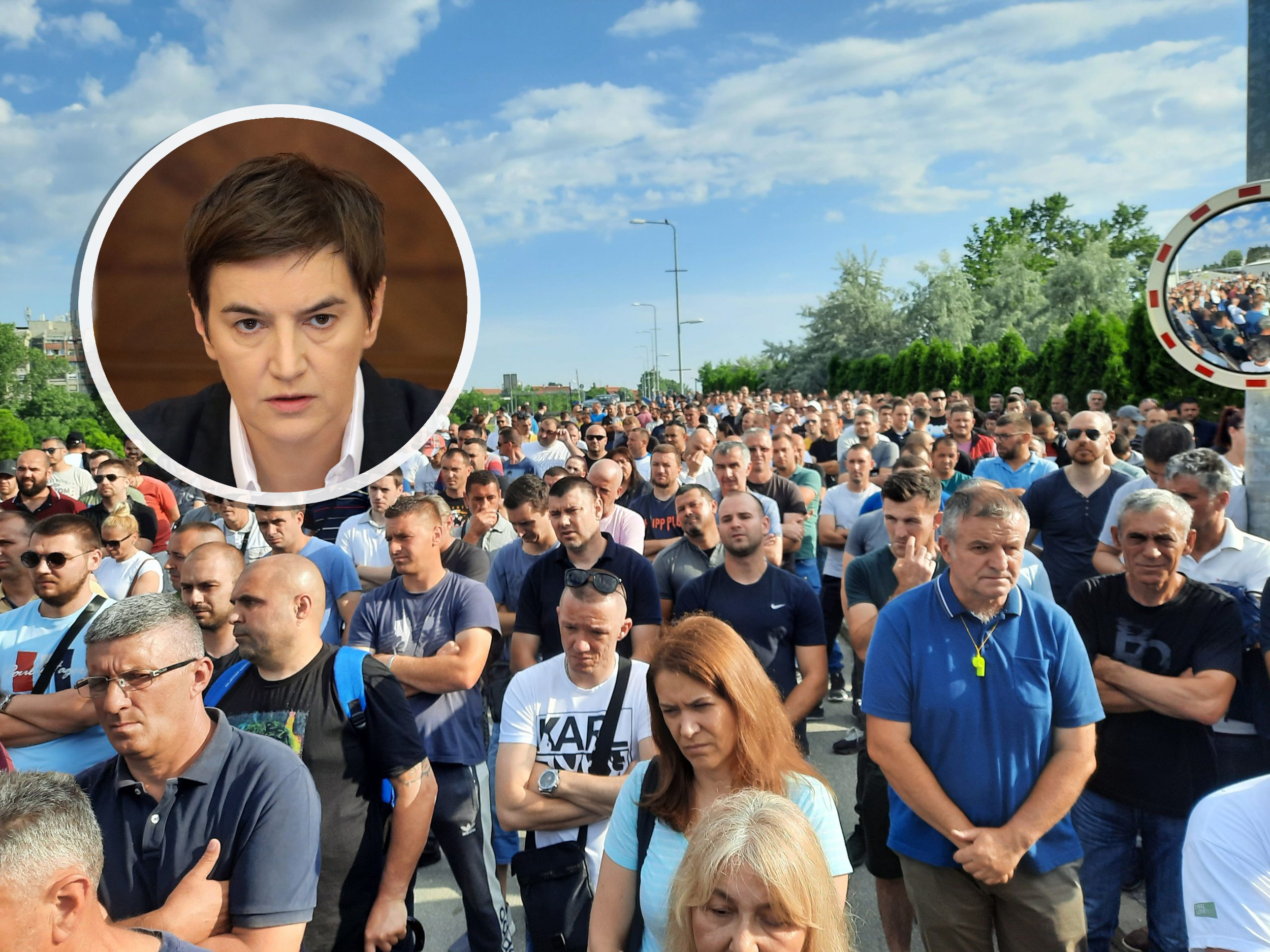 Ana Brnabić protest fijat
Foto: TANJUG/ VLADA REPUBLIKE SRBIJE/ SLOBODAN MILJEVIC