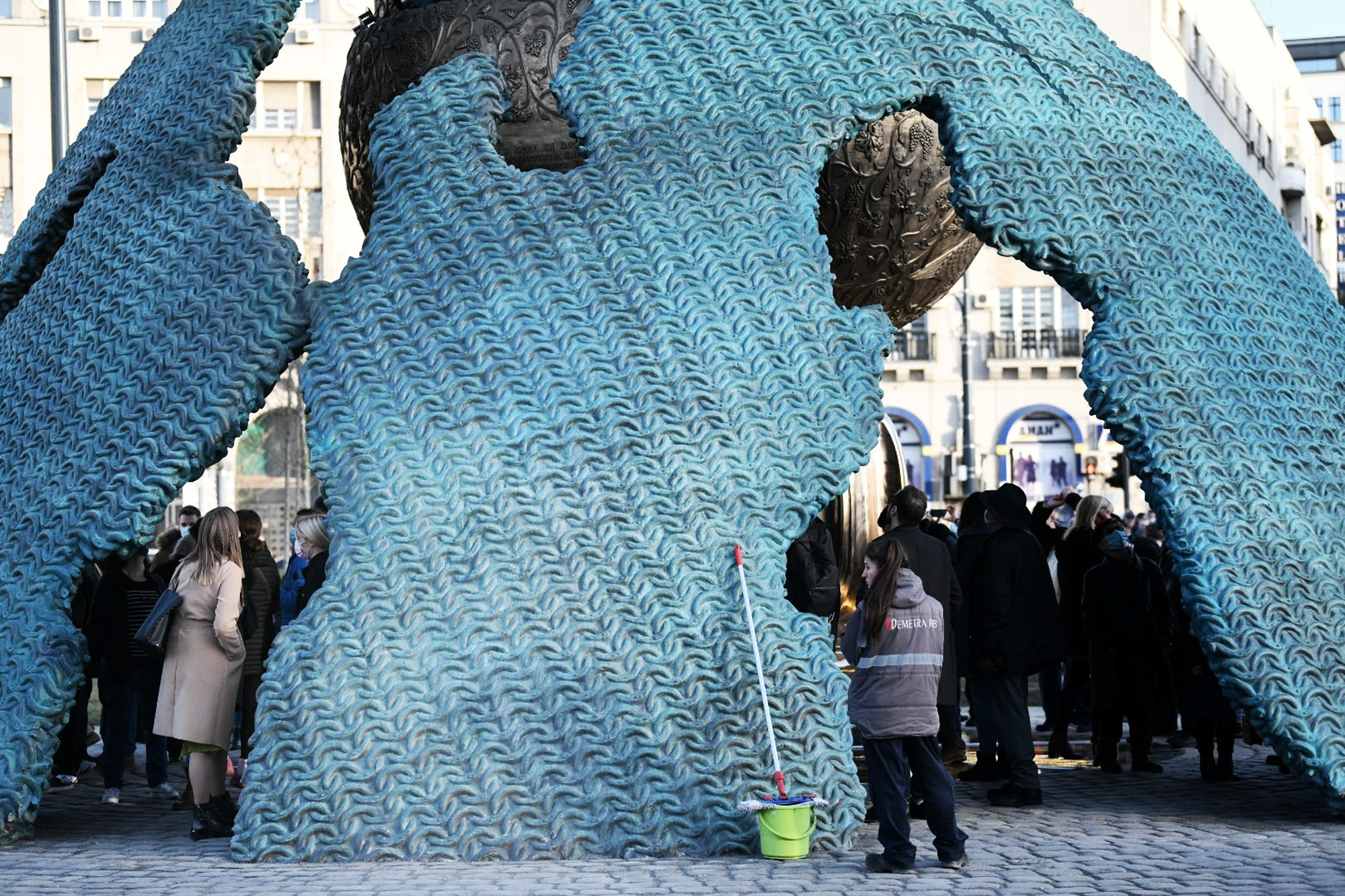 BEOGRAD 30. januar 2021. Spomenik Stefanu Nemanji foto:Vesna Lalic/Nova.rs