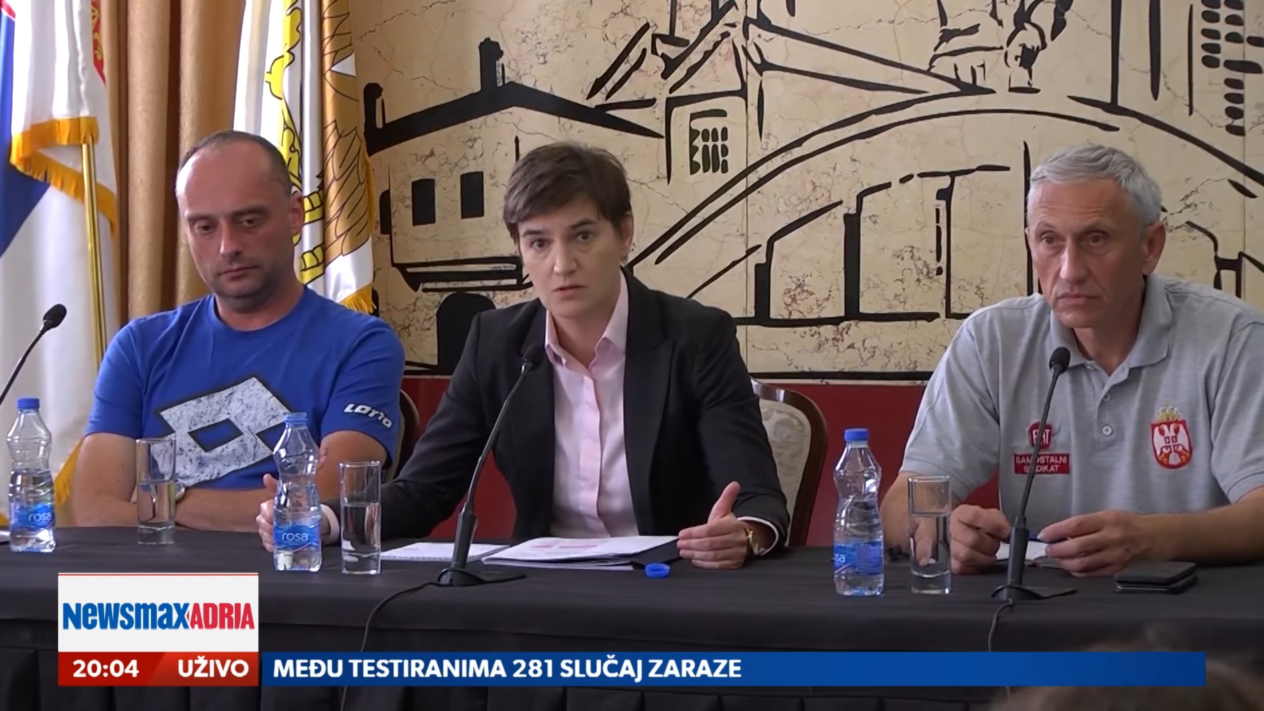 BRNABIĆ KRAGUJEVAC. Samo Slovačka sigurna za Kragujevčane, prilog, emisija Pregled dana Foto: Newsmax Adria
