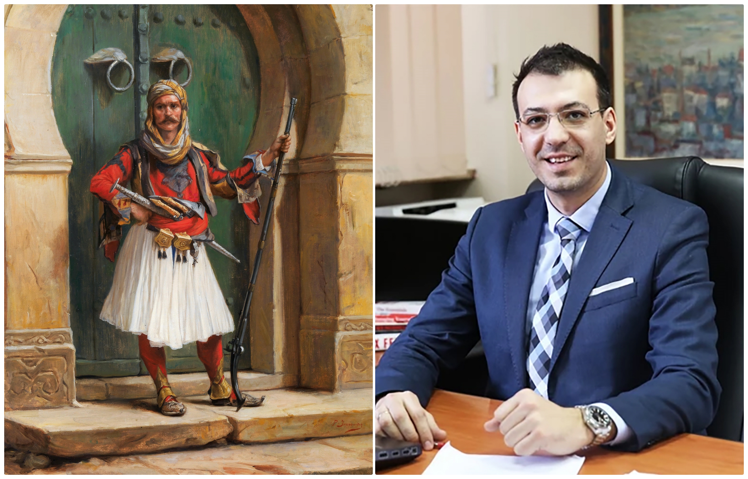 collage nikola kovačević i paja jovanovic stražar