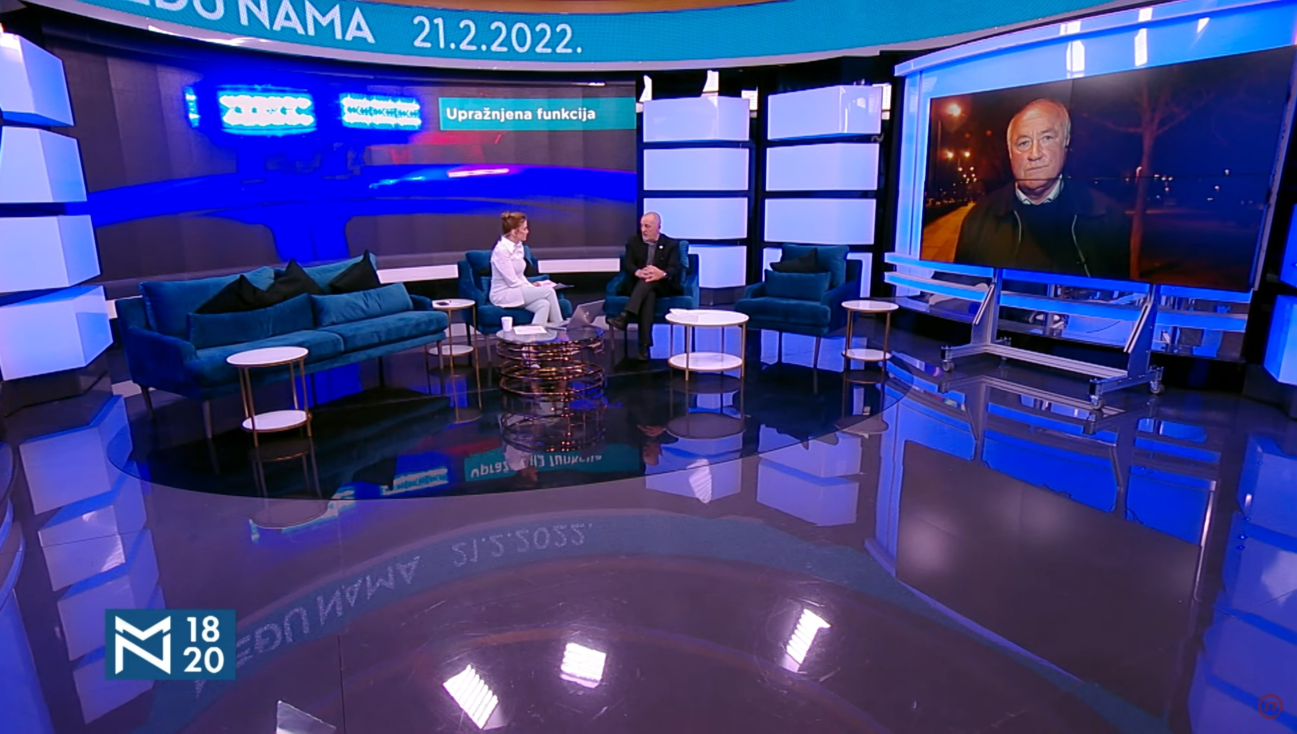 Zoran Živković i Momir Stojanović, emisija Među nama, Medju nama Foto: Nova S