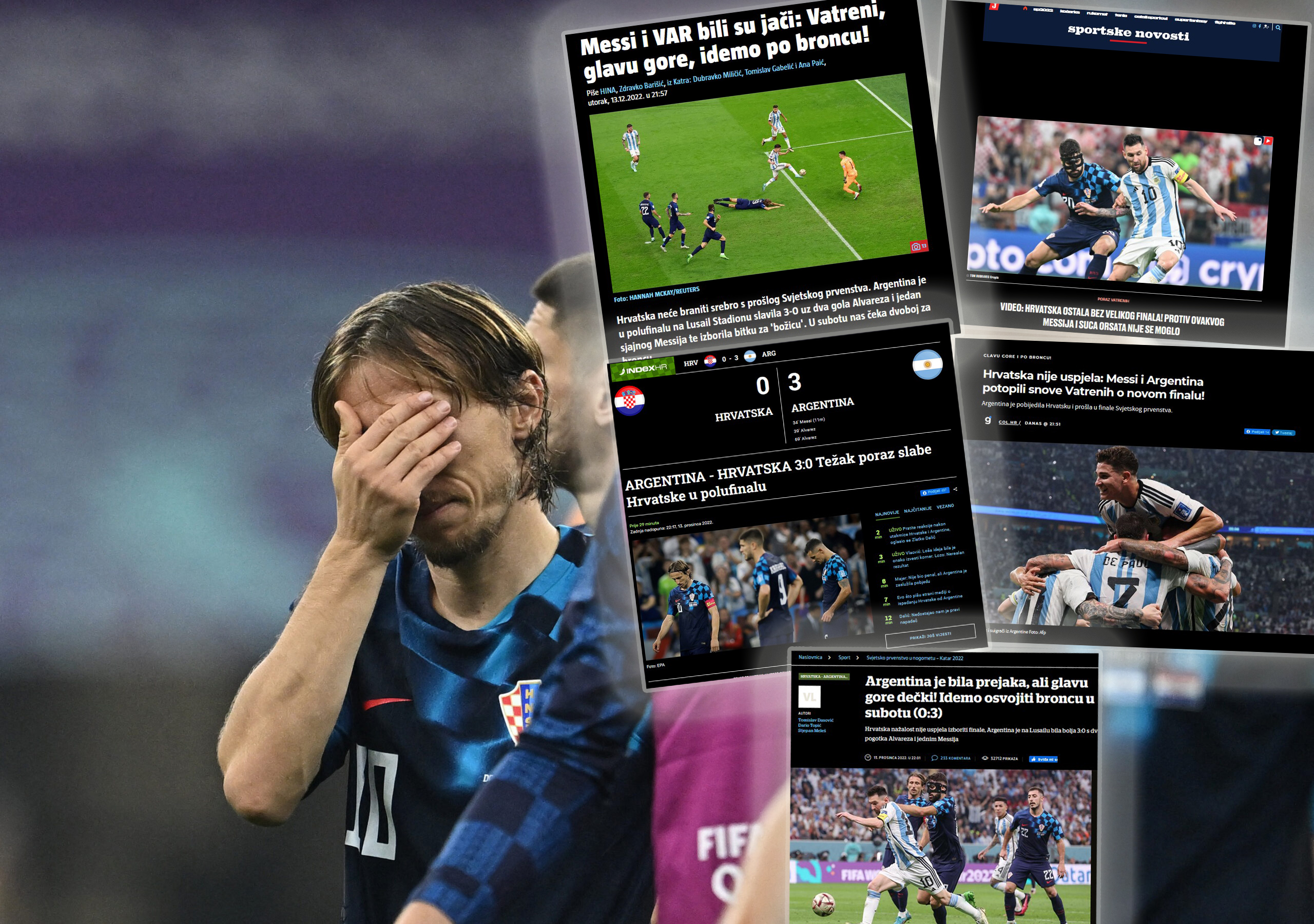 Soccer Football - FIFA World Cup Qatar 2022 - Semi Final - Argentina v Croatia - Lusail Stadium, Lusail, Qatar - December 13, 2022
Croatia's Luka Modric looks dejected after being eliminated from the World Cup REUTERS/Dylan Martinez