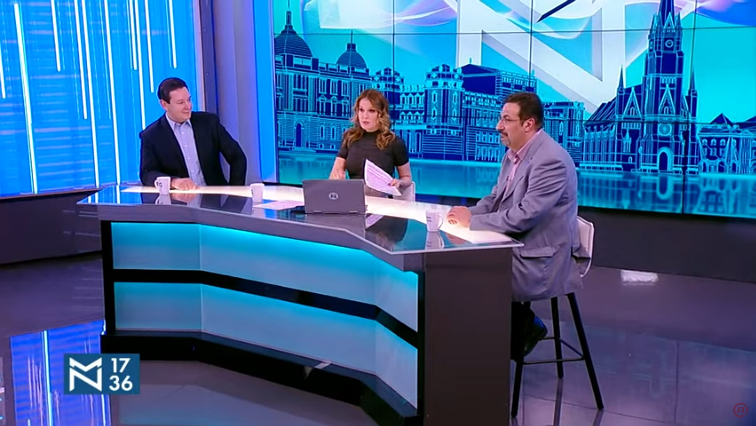 Nemanja Šarović i Aris Movsesijan, emisija Među nama, Medju nama Foto: Nova S