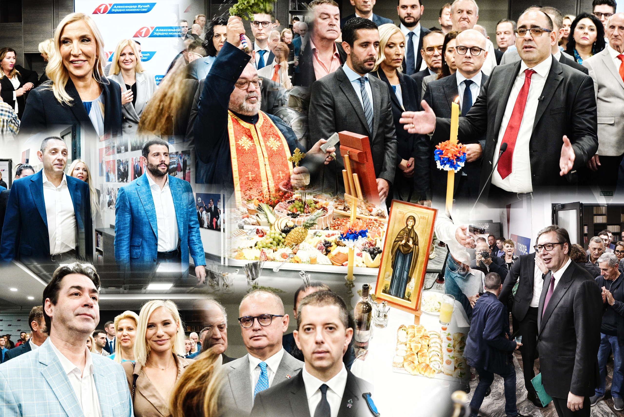 Beograd, 27. oktobra 2022.- Srpska napredna stranka obelezava stranacku slavu Svetu Petku uz svecani cin lomljenja slavskog kolaca. FOTO TANJUG/ VLADIMIR SPORCIC/ bs