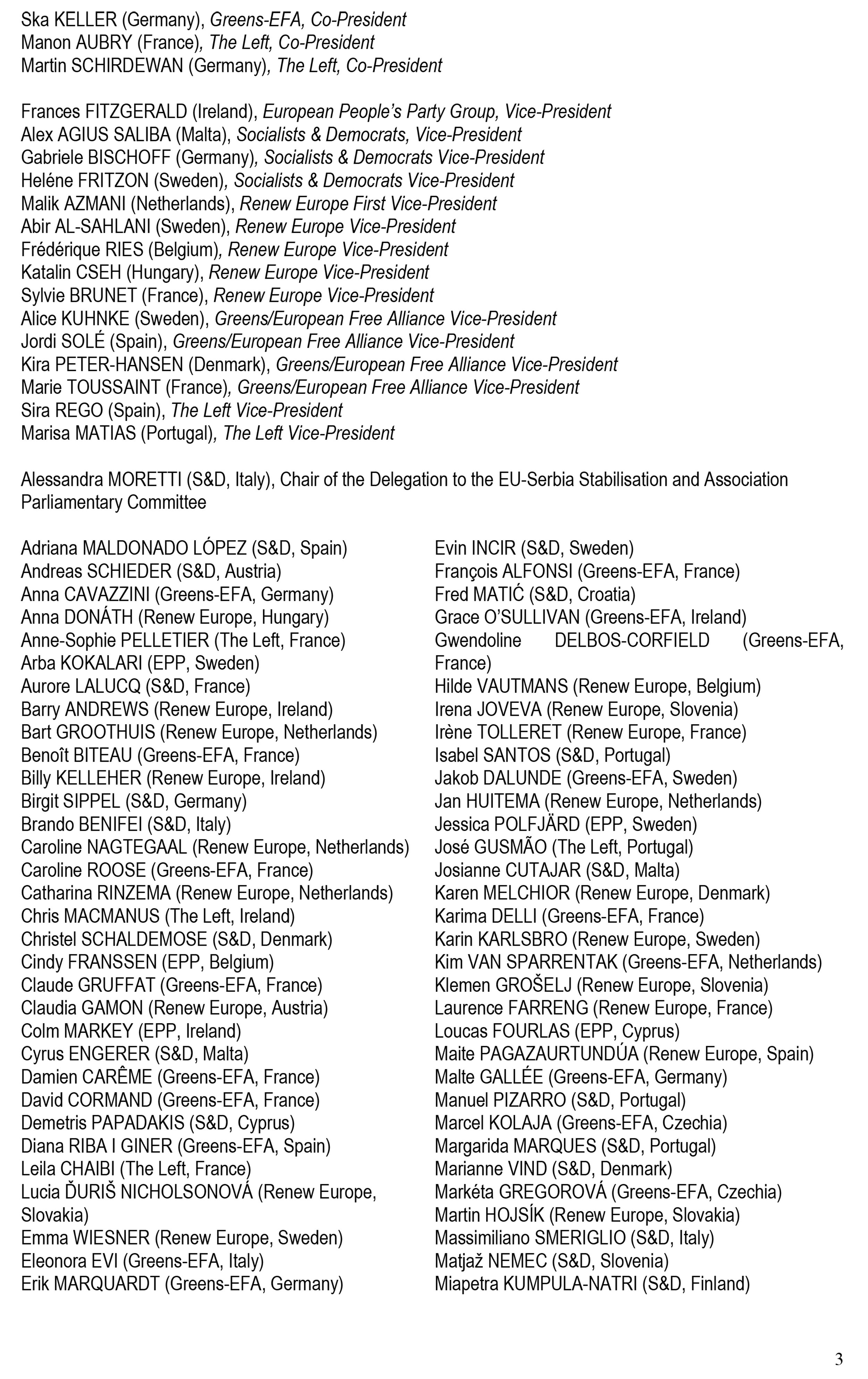 Microsoft Word - Letter to the President and Prime-Minister of S