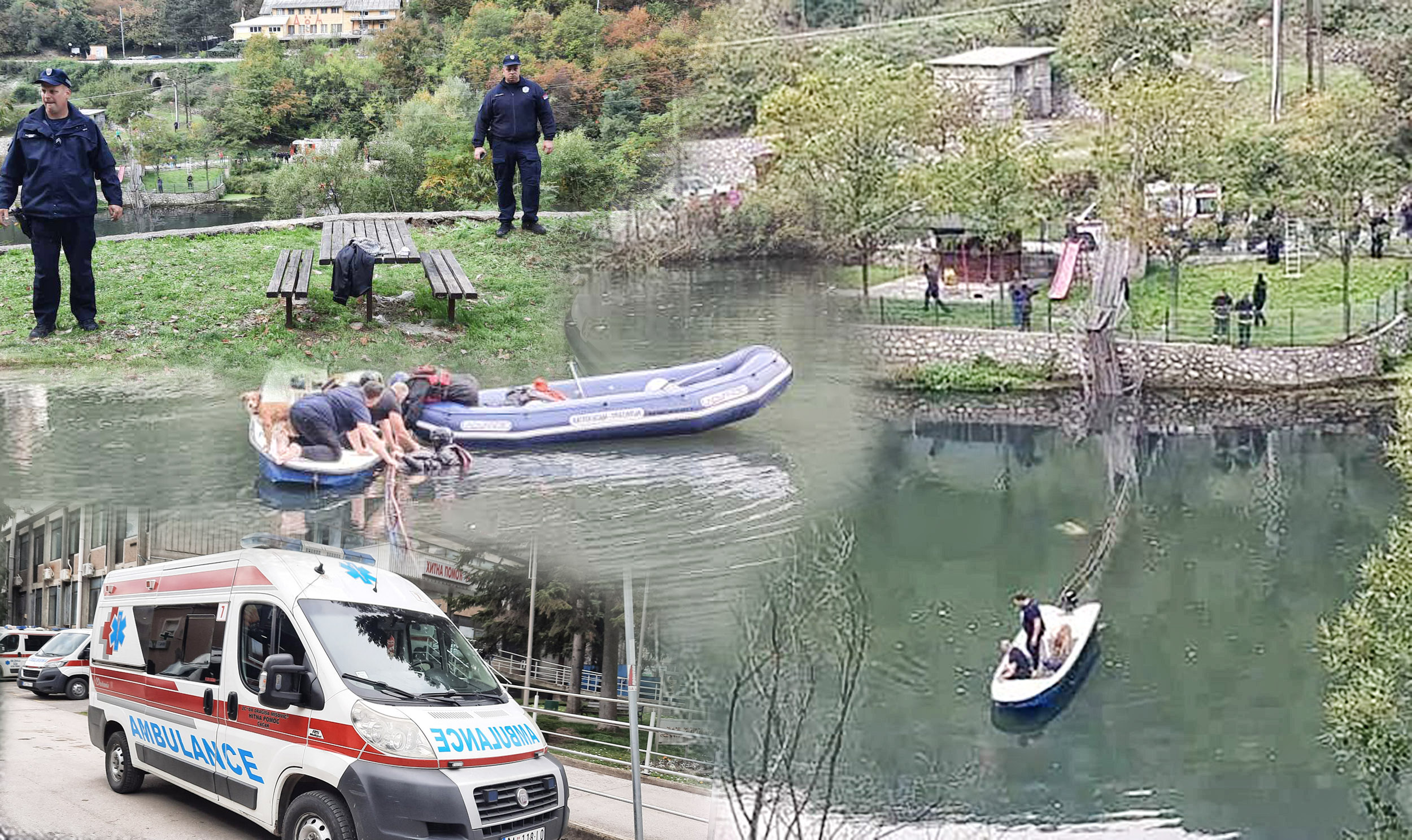 Nesreća pad mosta ovčar banja Cacak