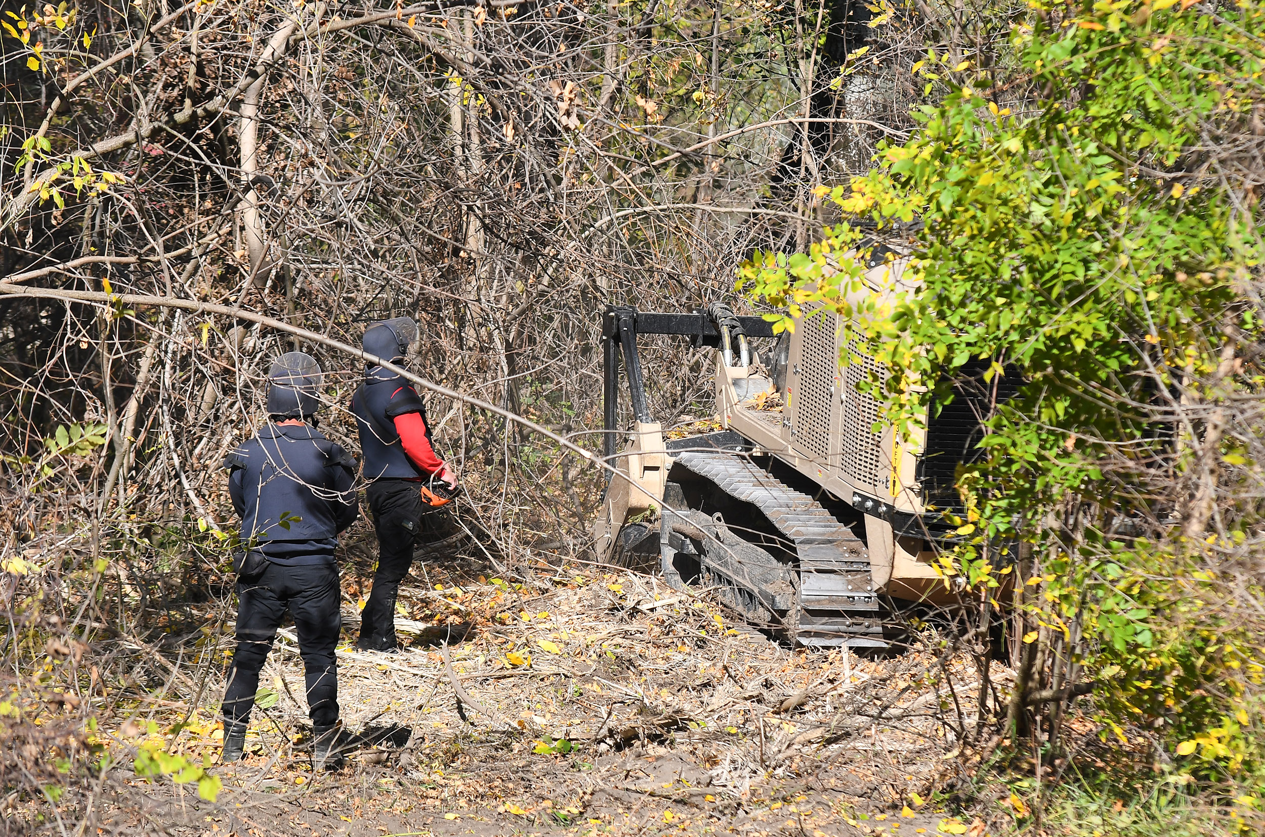Novi Sad 20.10.2022 Sodros protest protiv izgradnje mosta i pocetka radova masina za krcenje terena  foto Nenad Mihajlovic