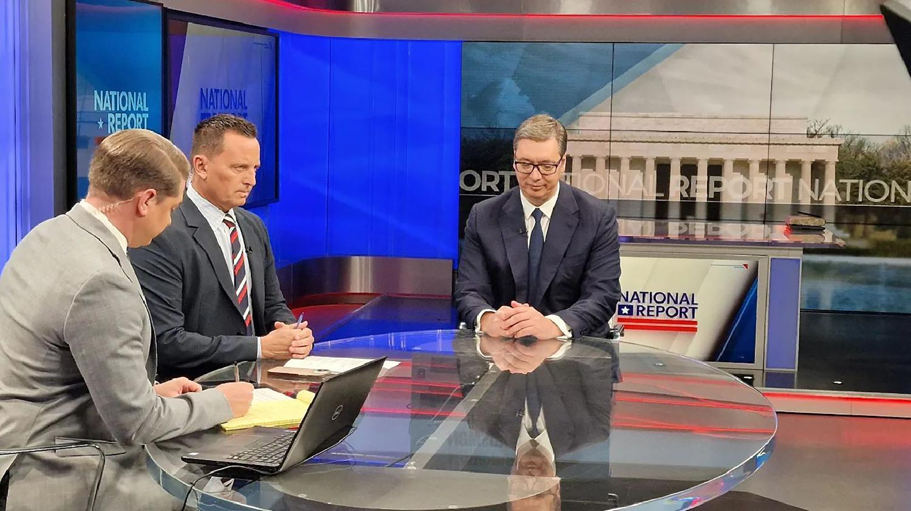 Mesto: Njujork
Datum: Wed Sep 21 17:08:55 CEST 2022
Dogadjaj: POLITIKA - predsednik Srbije Aleksandar Vučić na američkoj televiziji Njuzmaks u emisiji "Probudi se, Ameriko"
Ličnosti: Aleksandar Vučić
Izvor: FoNet/Instagram predsednika Srbije