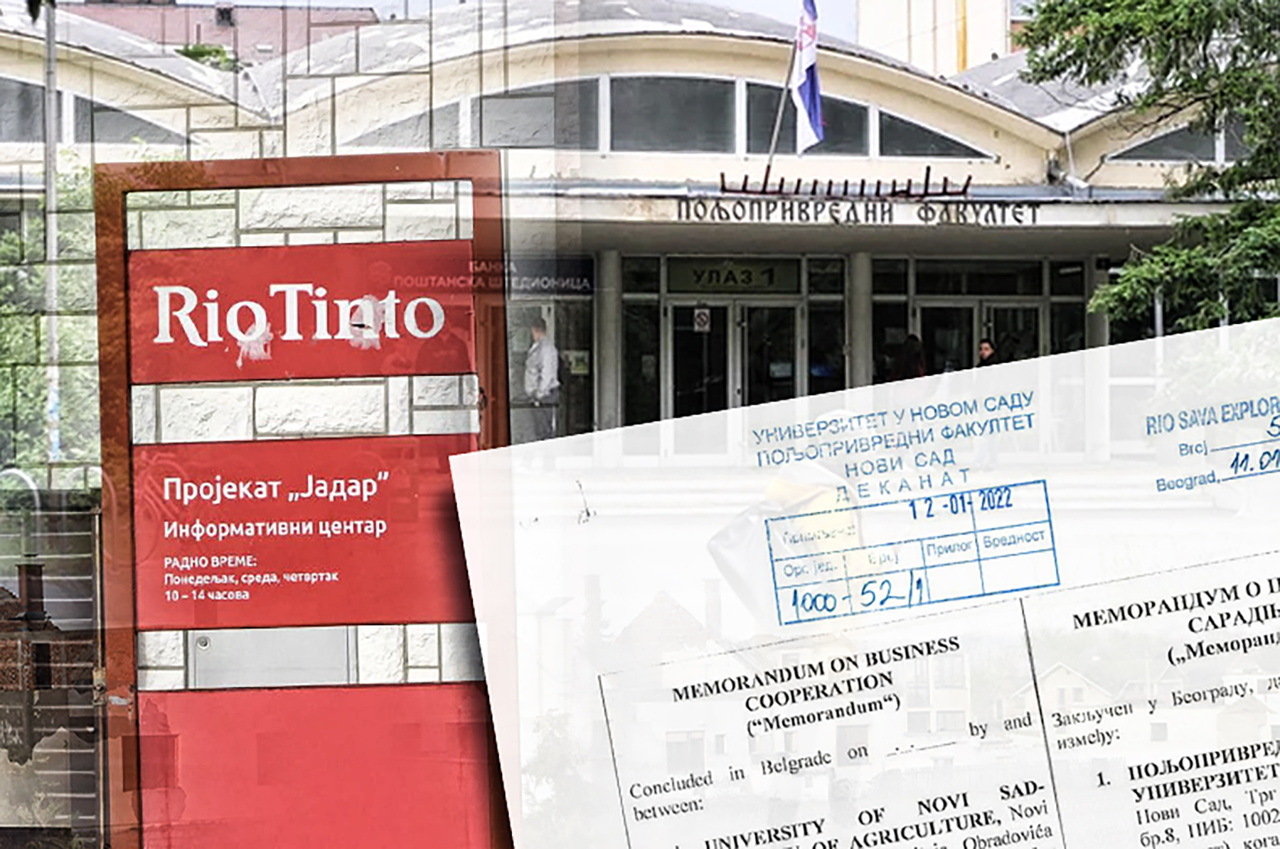 novi sad poljoprivredni fakultet u novom sadu saradnja sa rio tinto