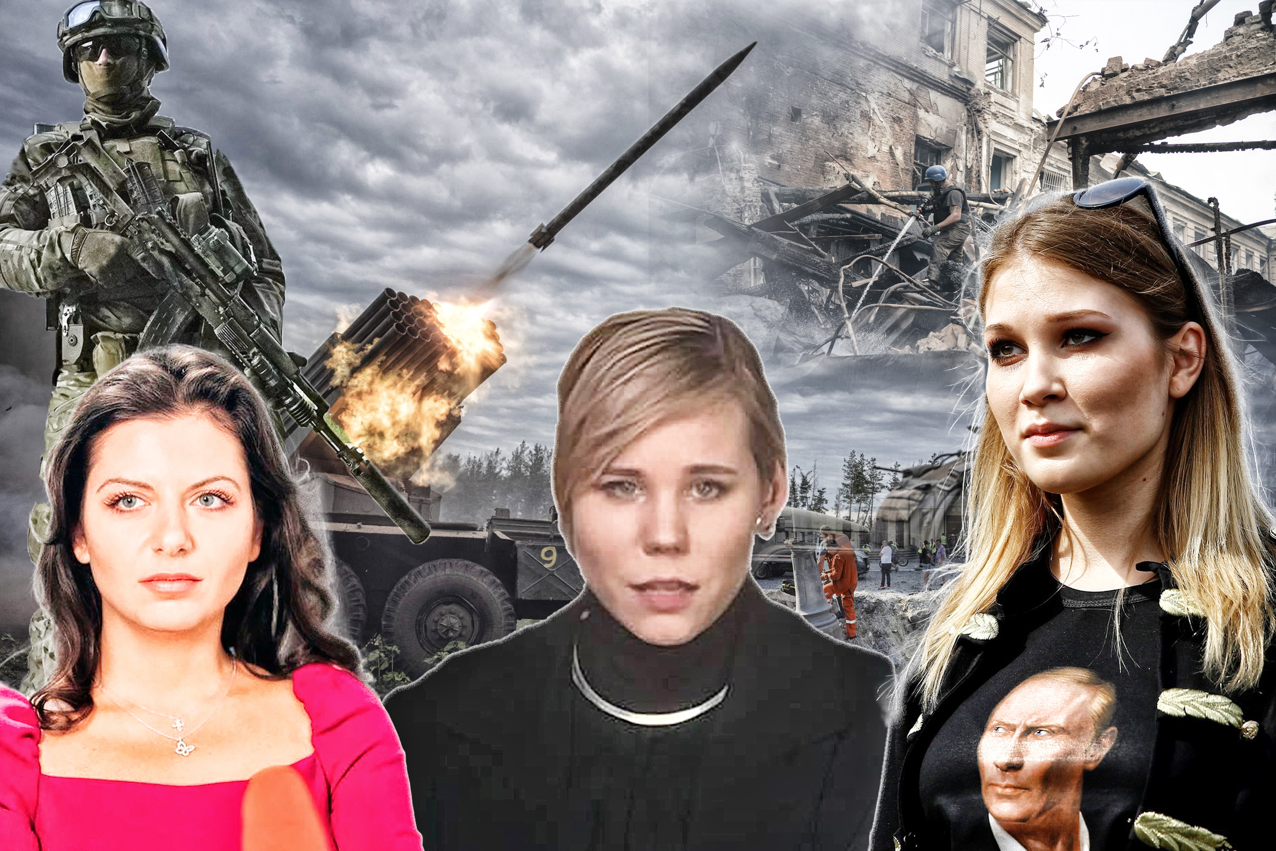 Darya Dugina, Maria Katasonova  Margarita Simonyan Rusija Ukrajina rat