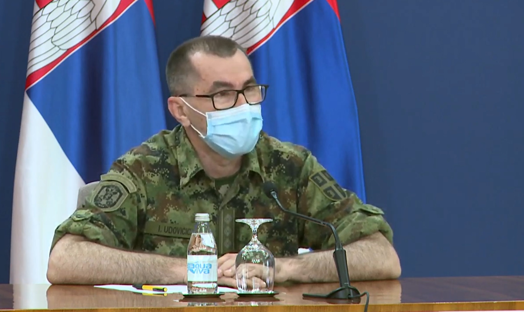 Anesteziolog pukovnik docent dr Ivo Udovičić, komandant Vojne bolnice Karaburma