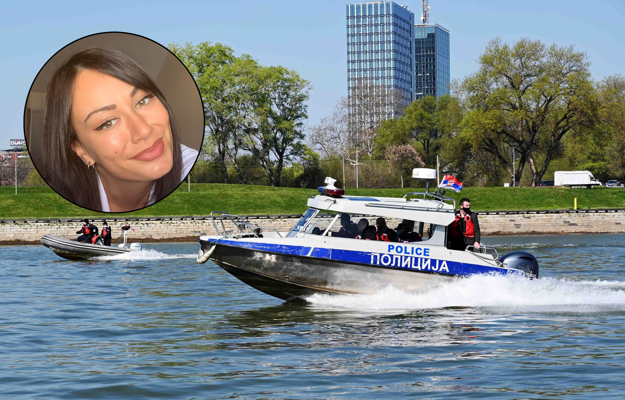 Ksenija Lukić, rečna policija, kombo Foto: MUP REPUBLIKE SRBIJE/ZORAN ZIVKOVIC/Facebook