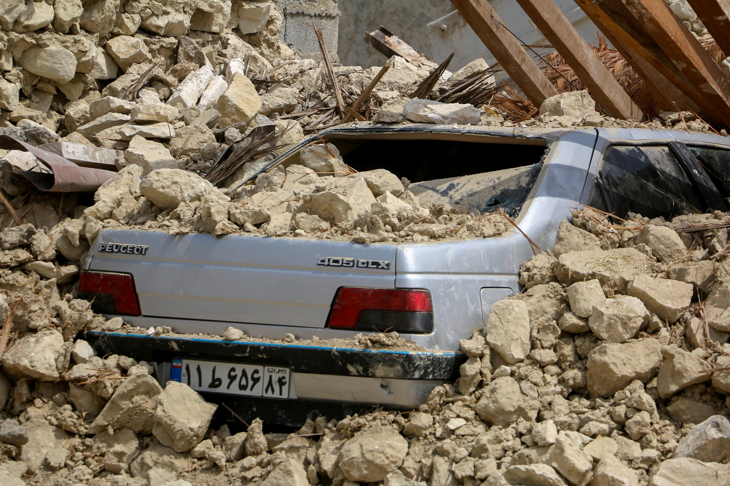 Aftermath of earthquake in Iran