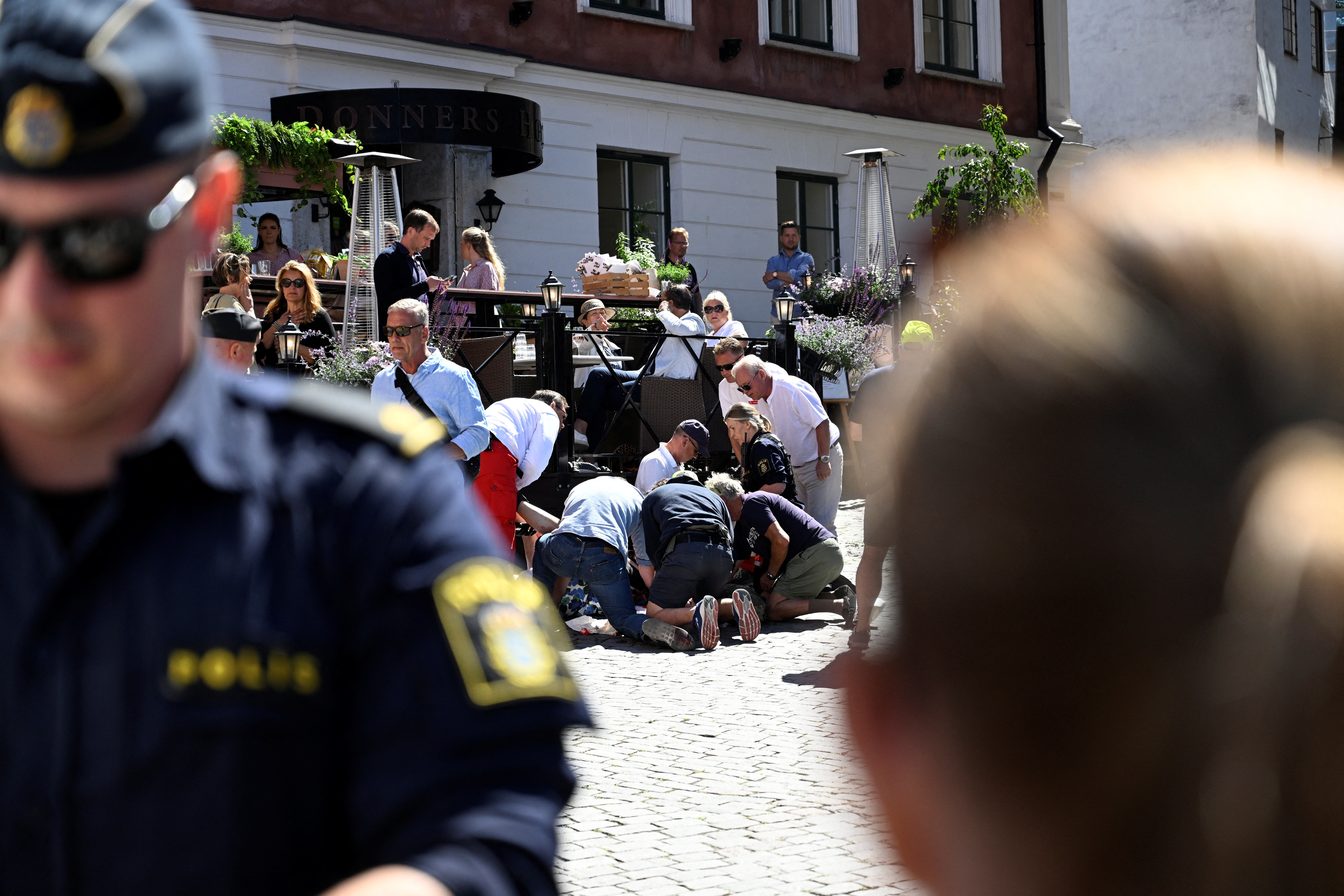 Švedska, izbodena žena, Stabbing at political festival in Visby, Gotland island