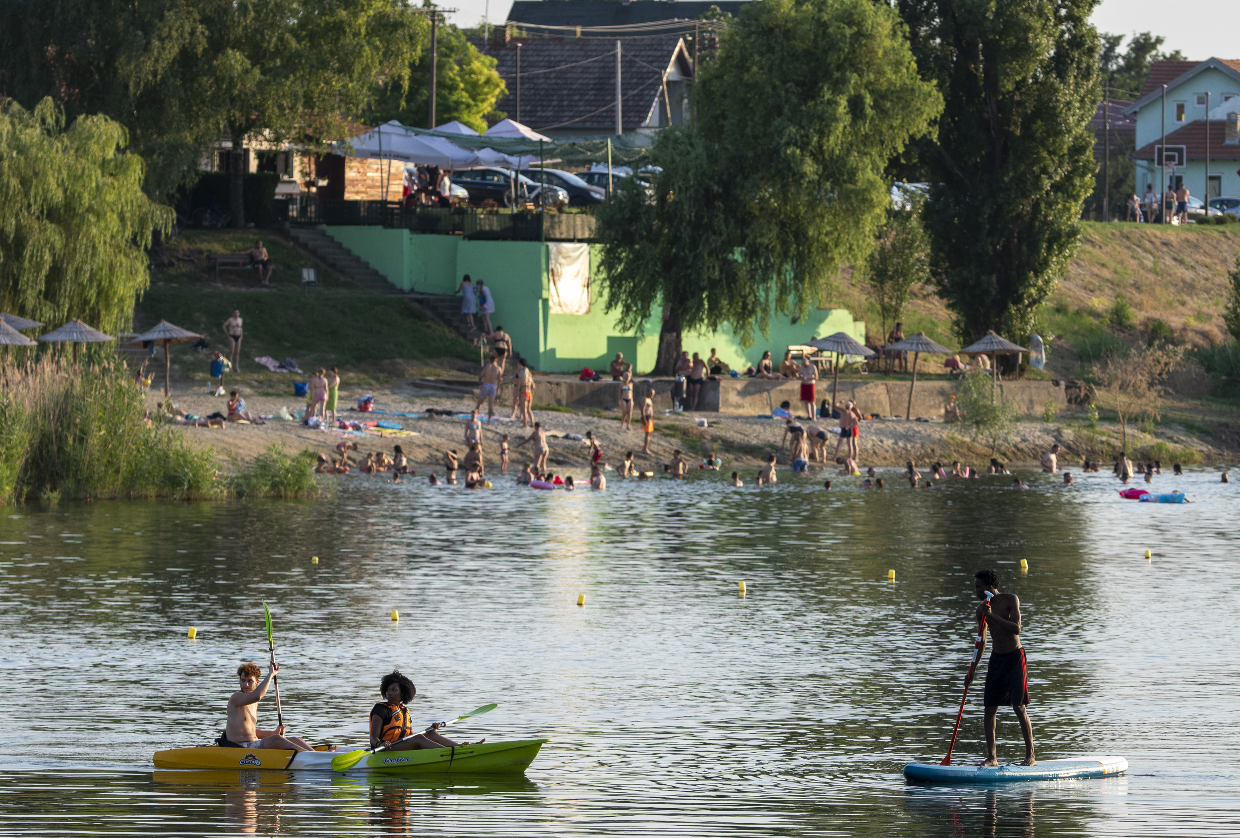 Novi Sad 01.08.2021 Zalazak Sunca na Staroj Tisi kod Curuga foto Nenad Mihajlovic