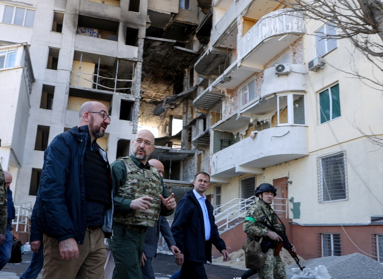 EU Council President Michel visits Ukraine