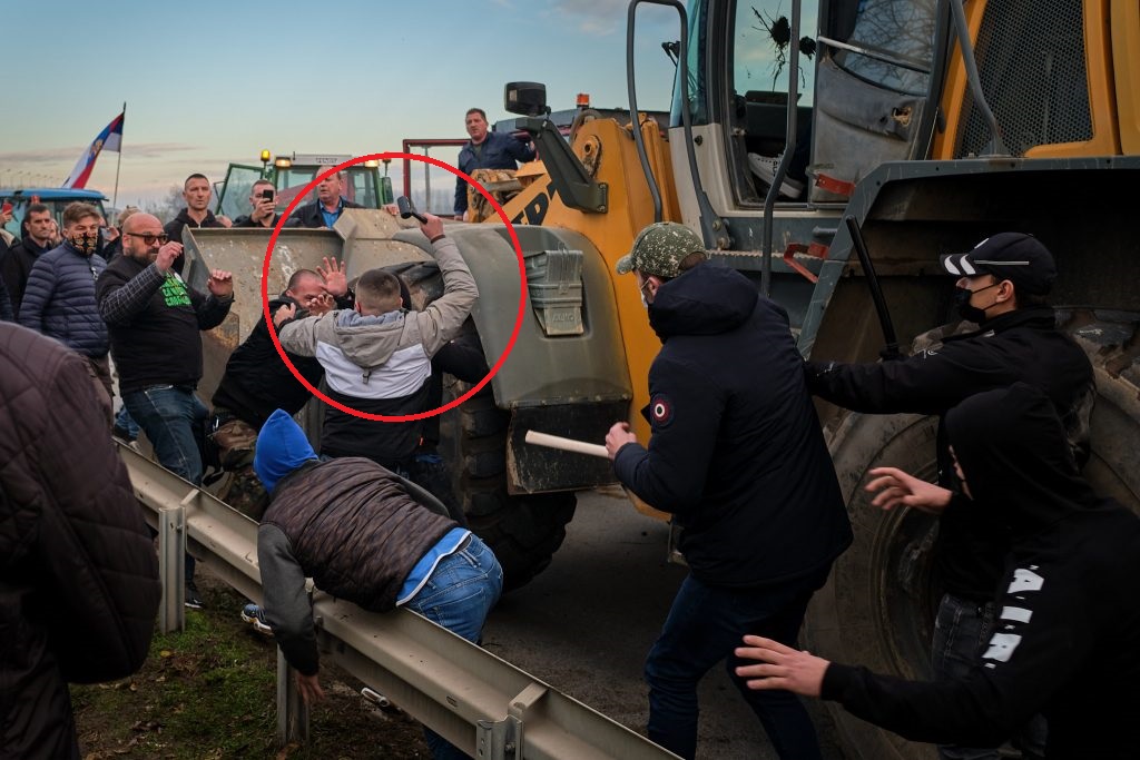Sabac sukob demonstranata Foto Marko Zamurovic