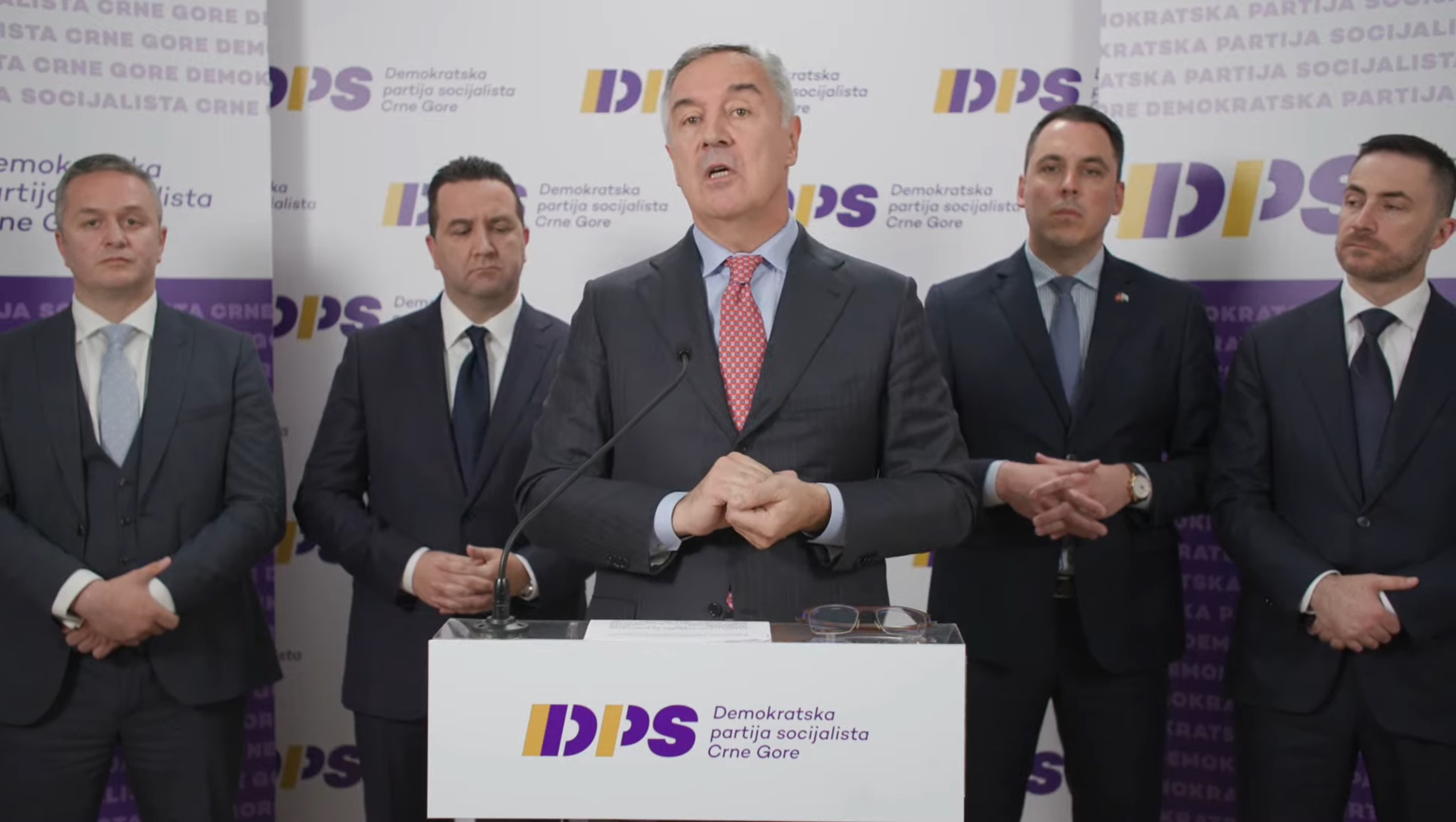 Milo Đukanović, lajv dps Foto: Printscreen/YouTube/DPS Crne Gore