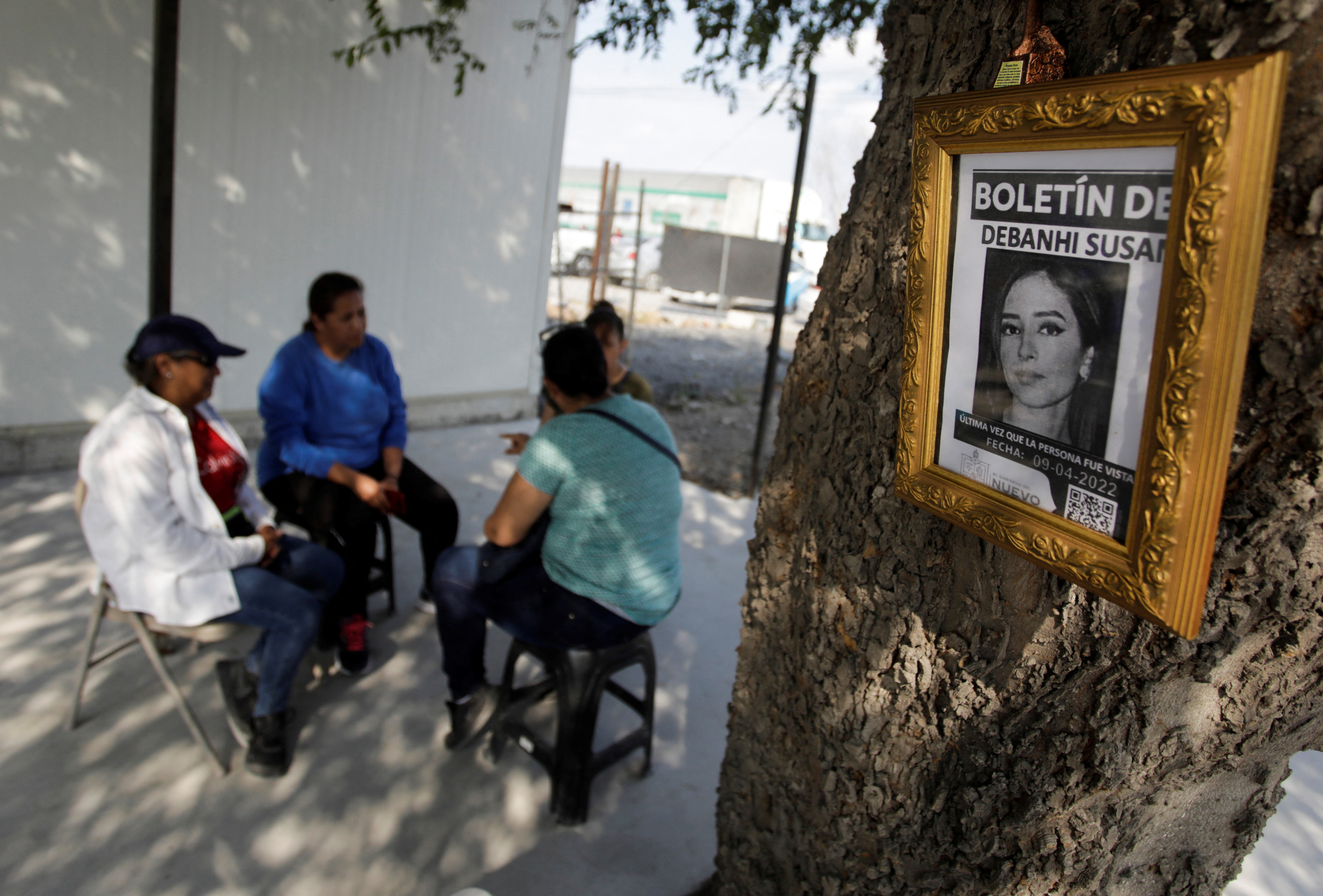 Search of Debanhi Escobar, an 18-year-old law student who has been missing since April 9, in Escobedo