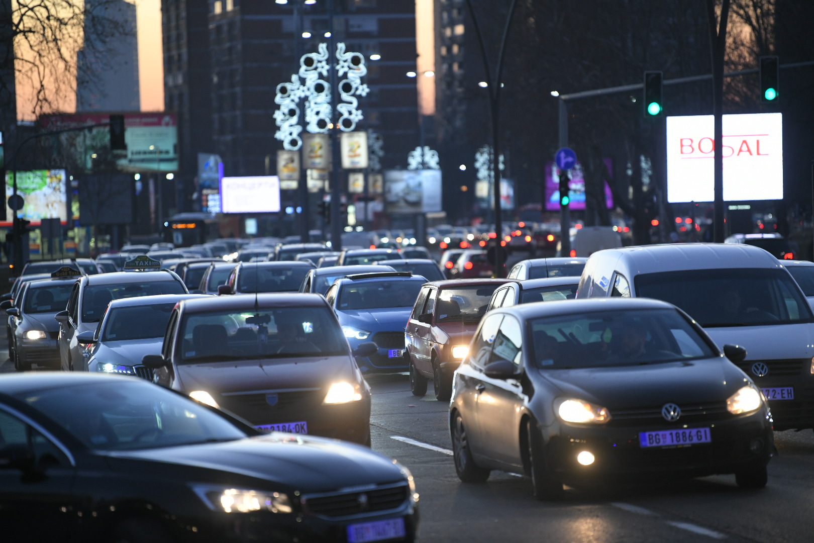 Beograd 10. februar 2022. Brankov most, zuta traka, policija, saobracaj, kamere Foto:Nemanja Jovanović/Nova.rs