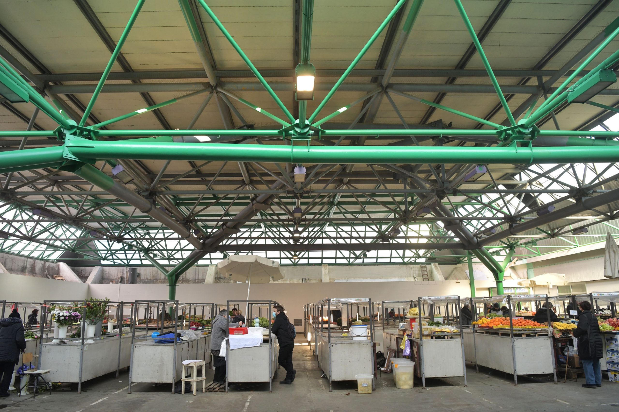 Beograd 19.01.2022. Pijaca Stari Merkator posle nesrece kada je pao zid