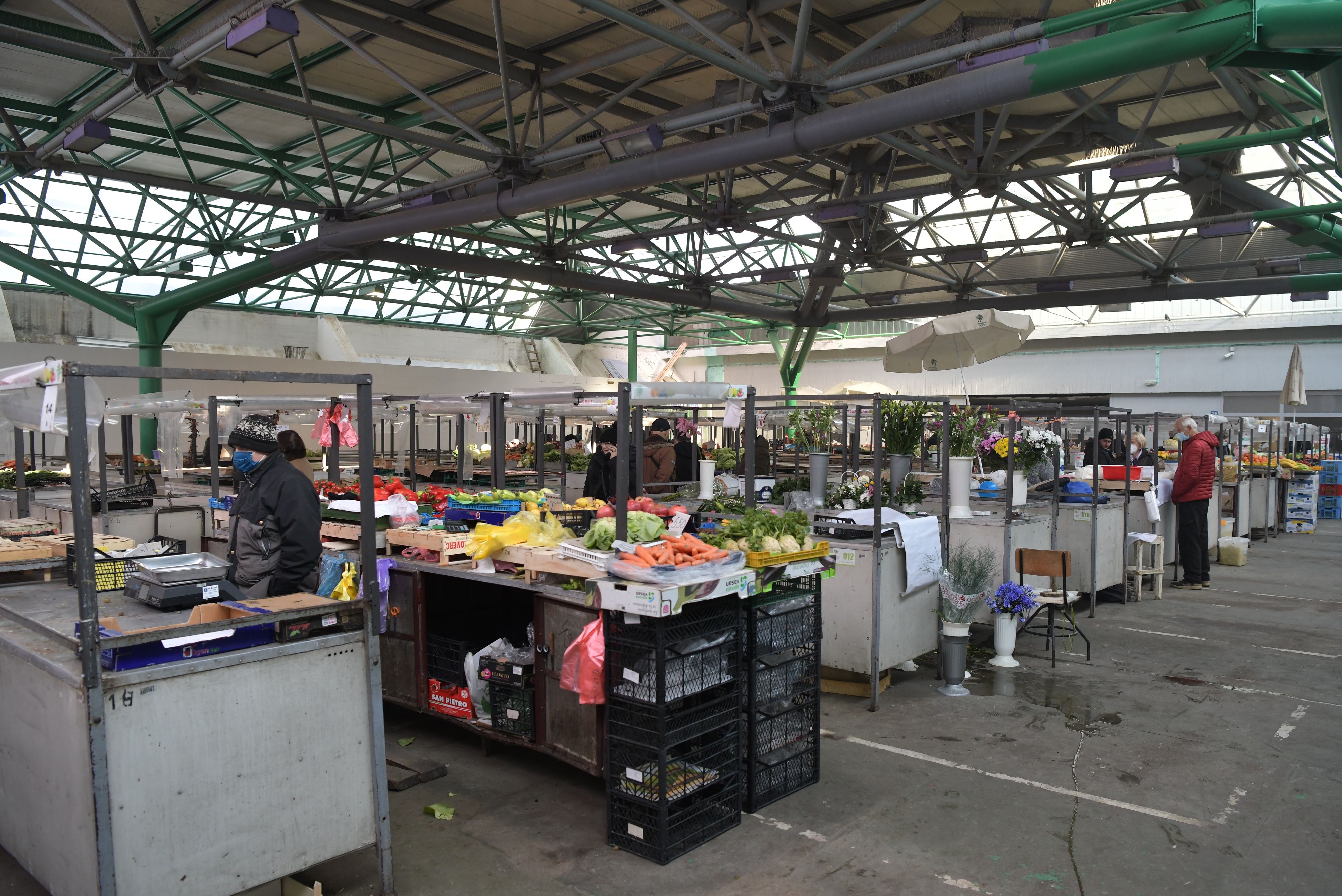 Beograd 19.01.2022. Pijaca Stari Merkator posle nesrece kada je pao zid