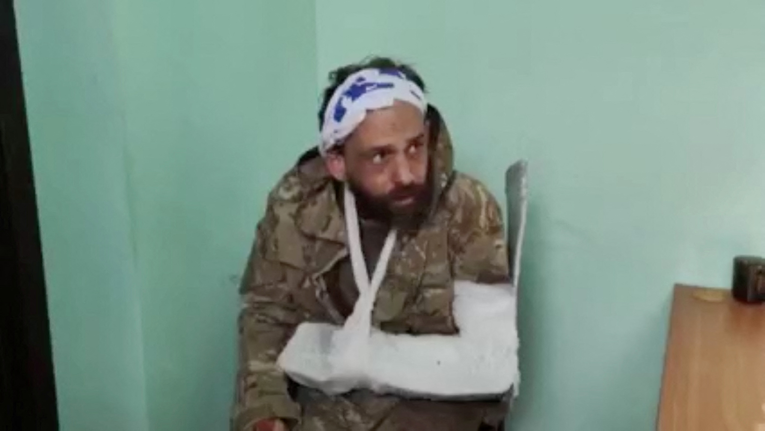 Still image apparently shows British man captured in Ukraine