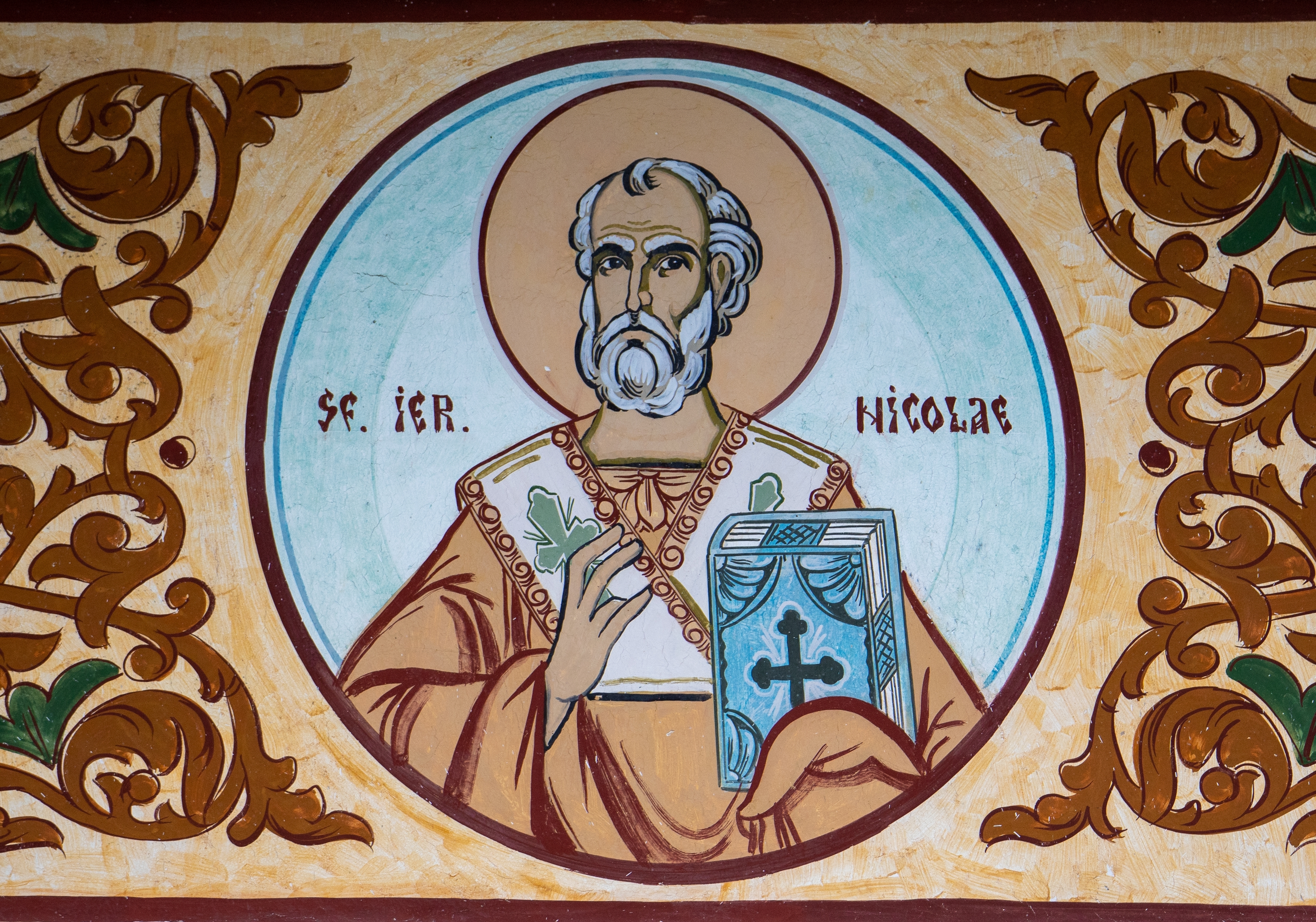 An,Icon,Representing,The,Saint,Hierarch,Nicolae,At,The,Orthodox