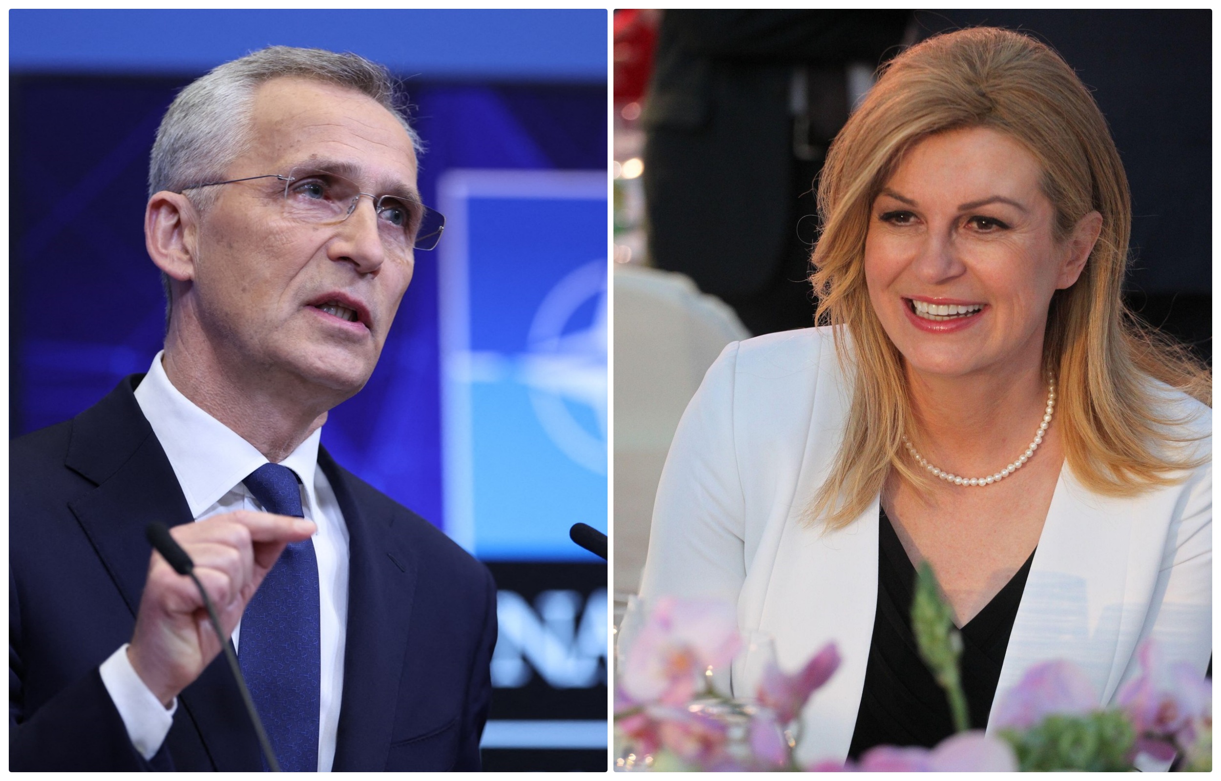 collage Kolinda Grabar Kitarović i Jens Stoltenberg