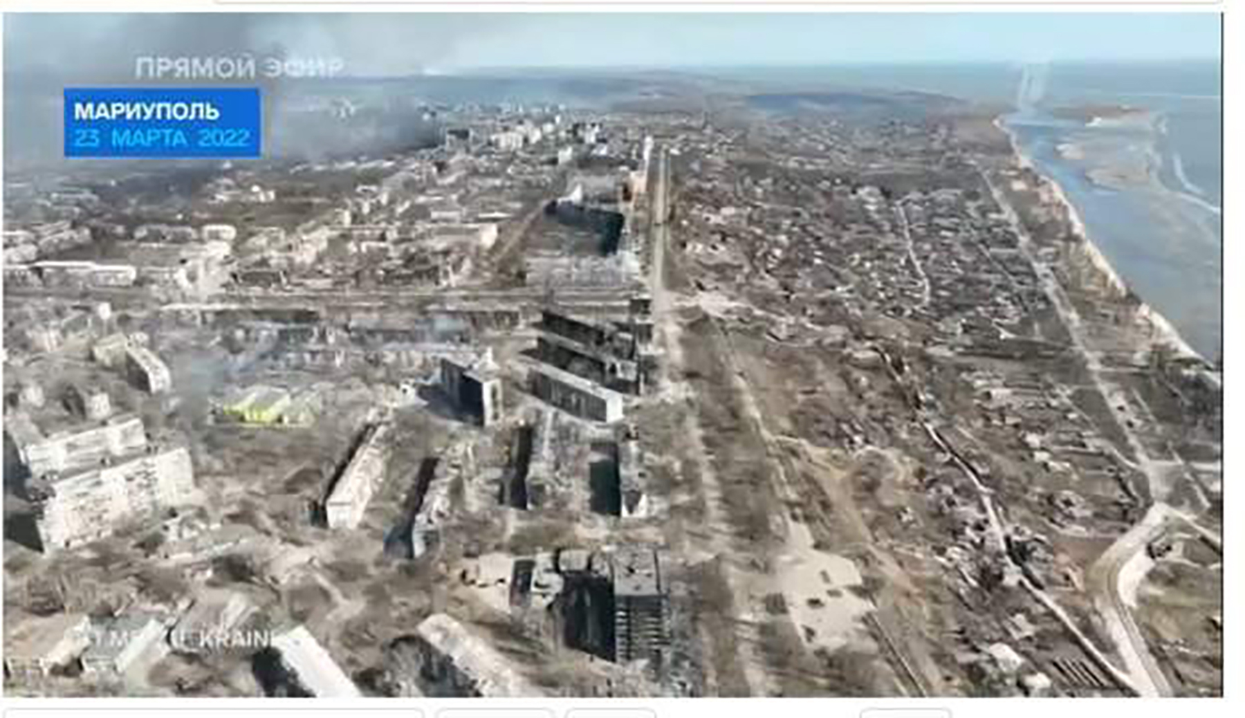Ruska televizija prikazala razoreni grad Marijupolj