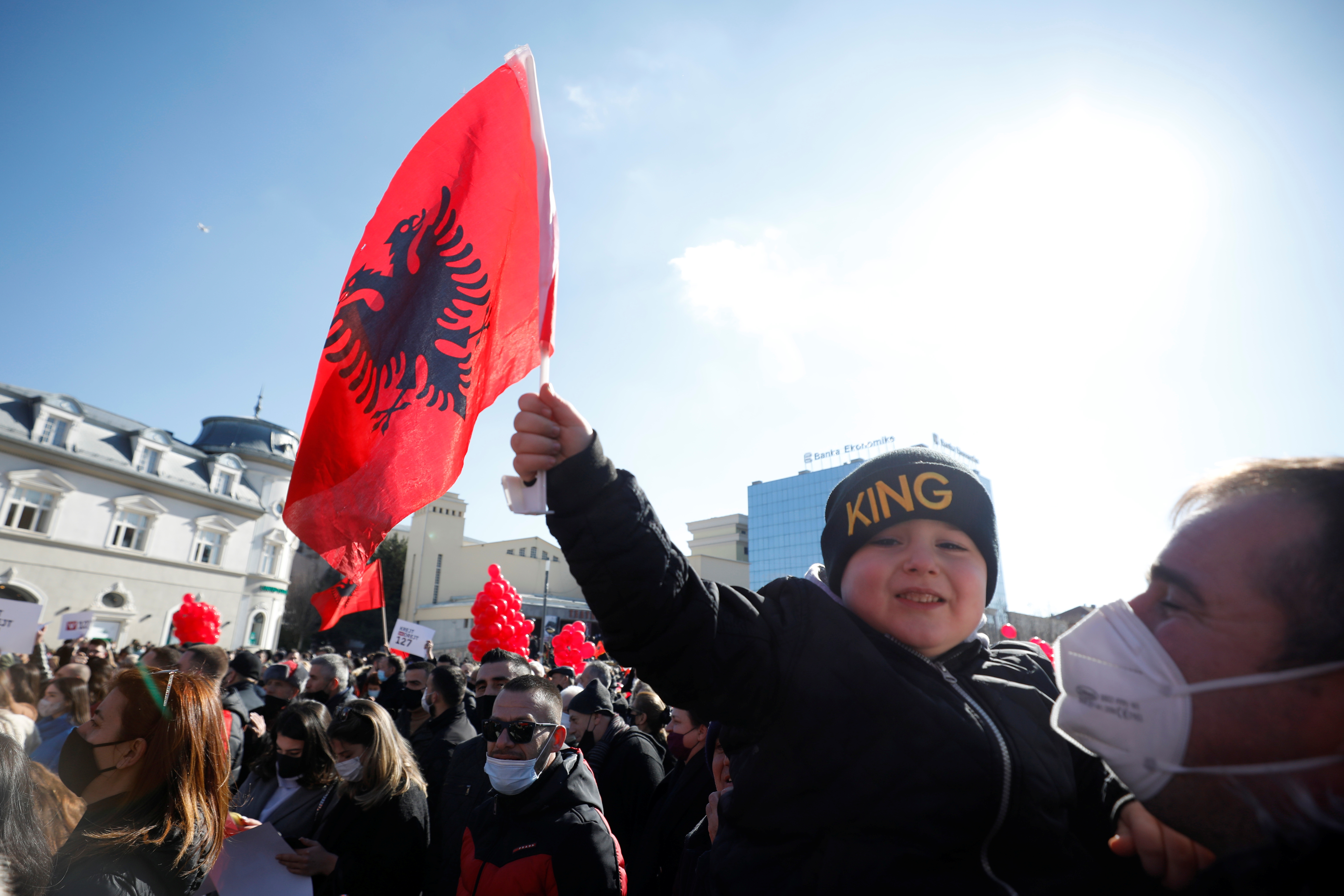 Final campaign rally of Vetevendosje party in Pristina