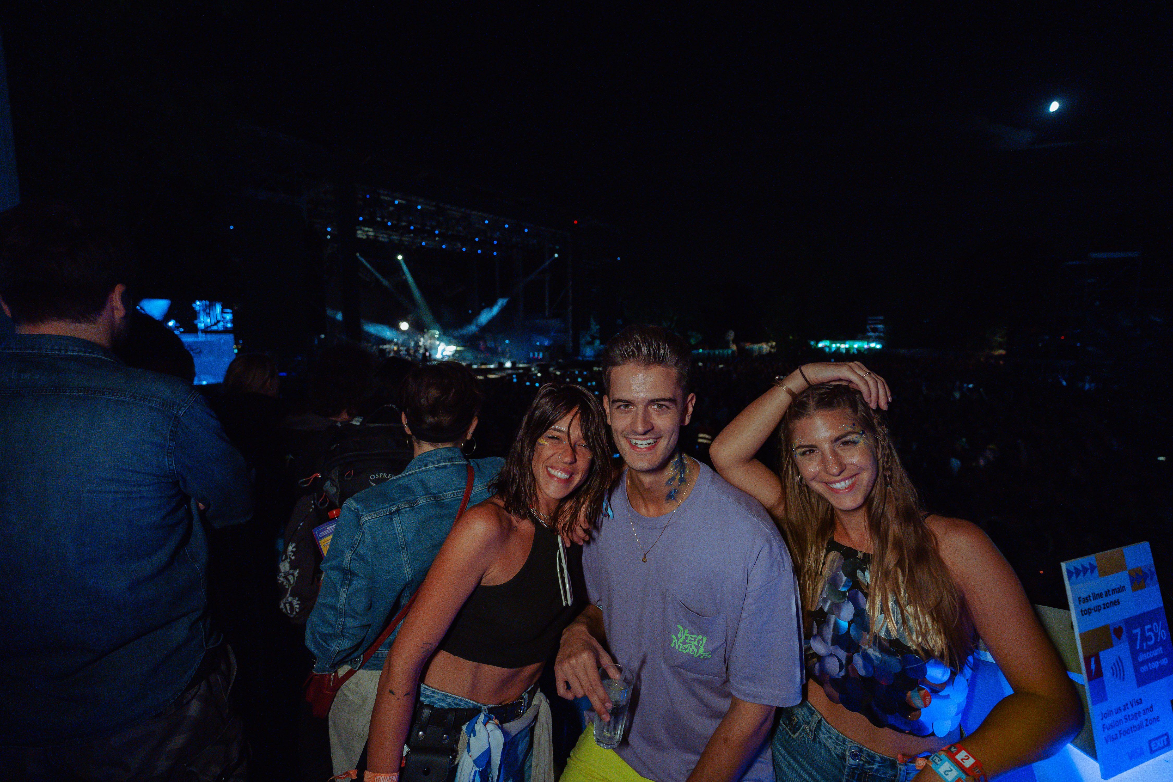 Muzički festival Exit, Egzit, poznati, treće veče, treći dan Matea Milosavljević, Vladimir Govedarica i Nađa Erić Foto: Jelena Ivanović/Exit/Promo