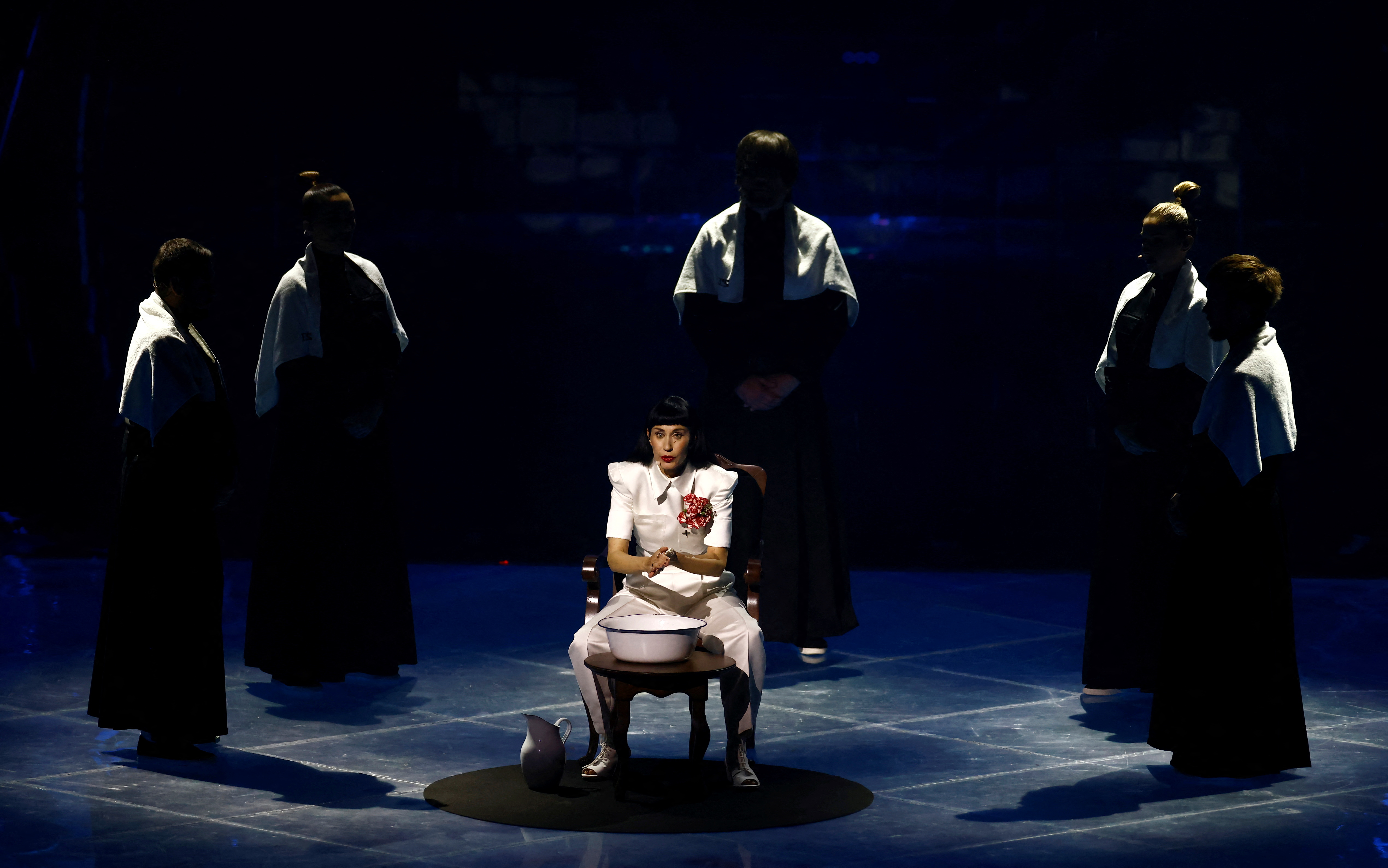 Konstrakta from Serbia performs during the second semi-final of the 2022 Eurovision Song Contest in Turin, Italy May 12, 2022. REUTERS/Yara Nardi