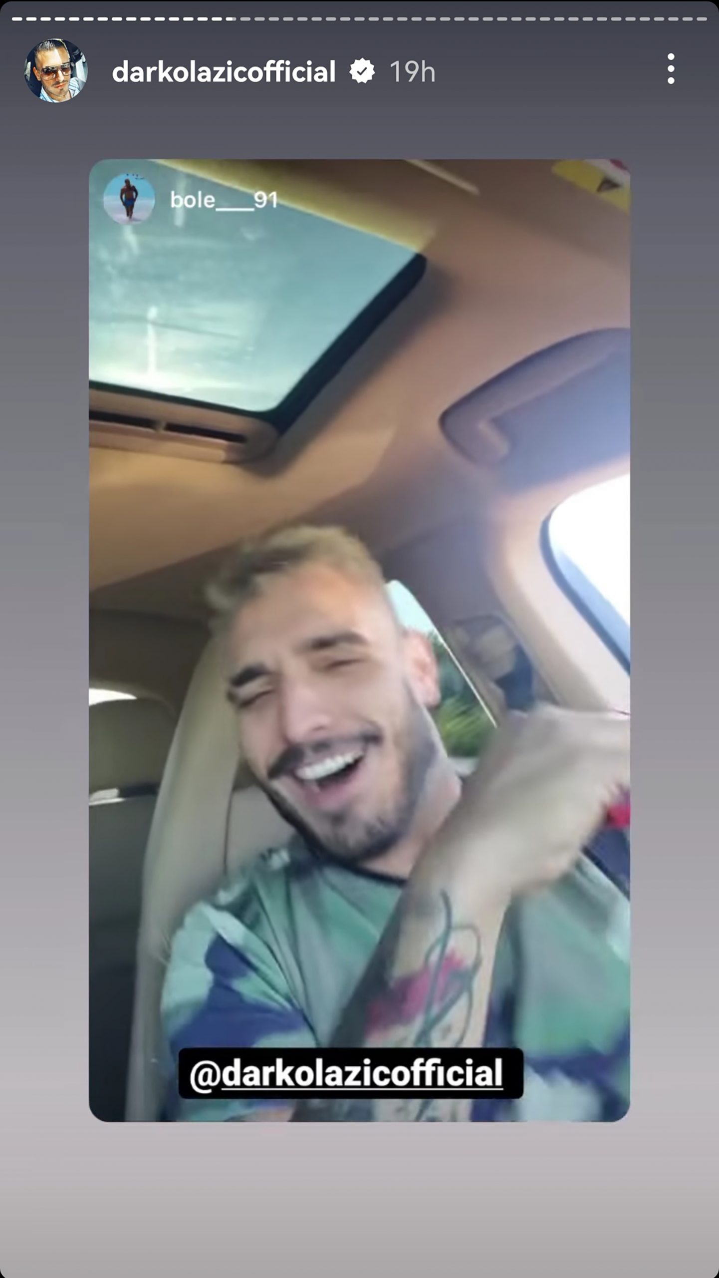 darko lazic i dete u kolima