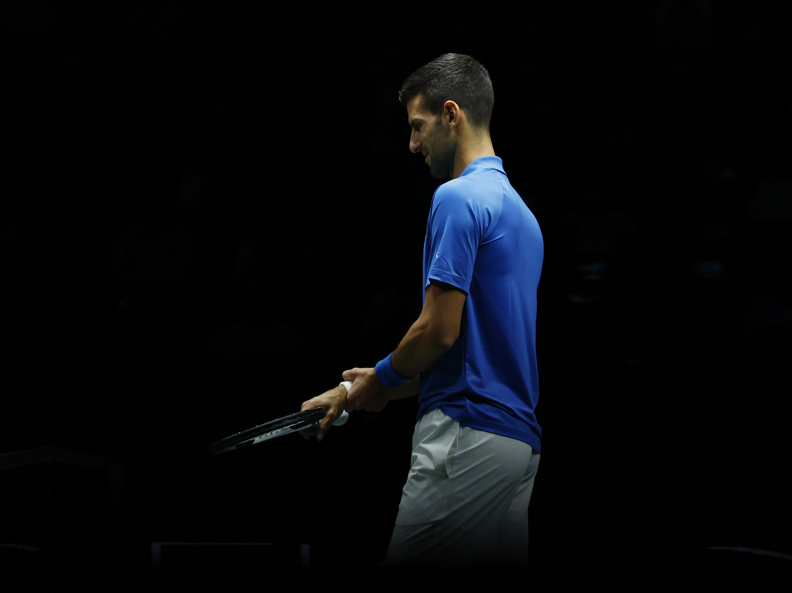 Tennis - ATP Masters 1000 - Paris Masters - Accor Arena, Paris, France - November 3, 2022 Serbia's Novak Djokovic reacts during his round of 16 match against Russia's Karen Khachanov REUTERS/Christian Hartmann