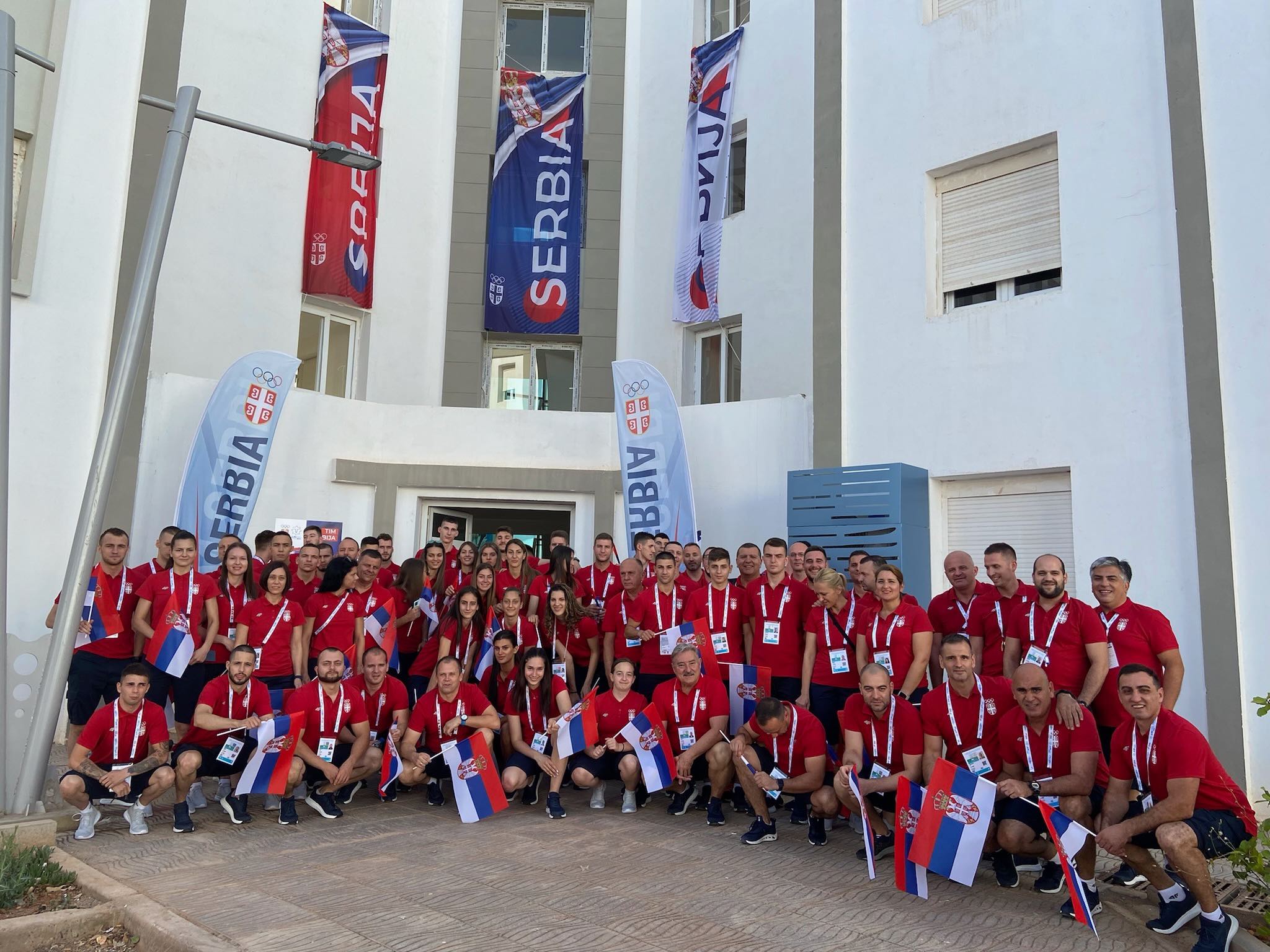 Tim Srbija u Mediteranskom selu pred otvaranje