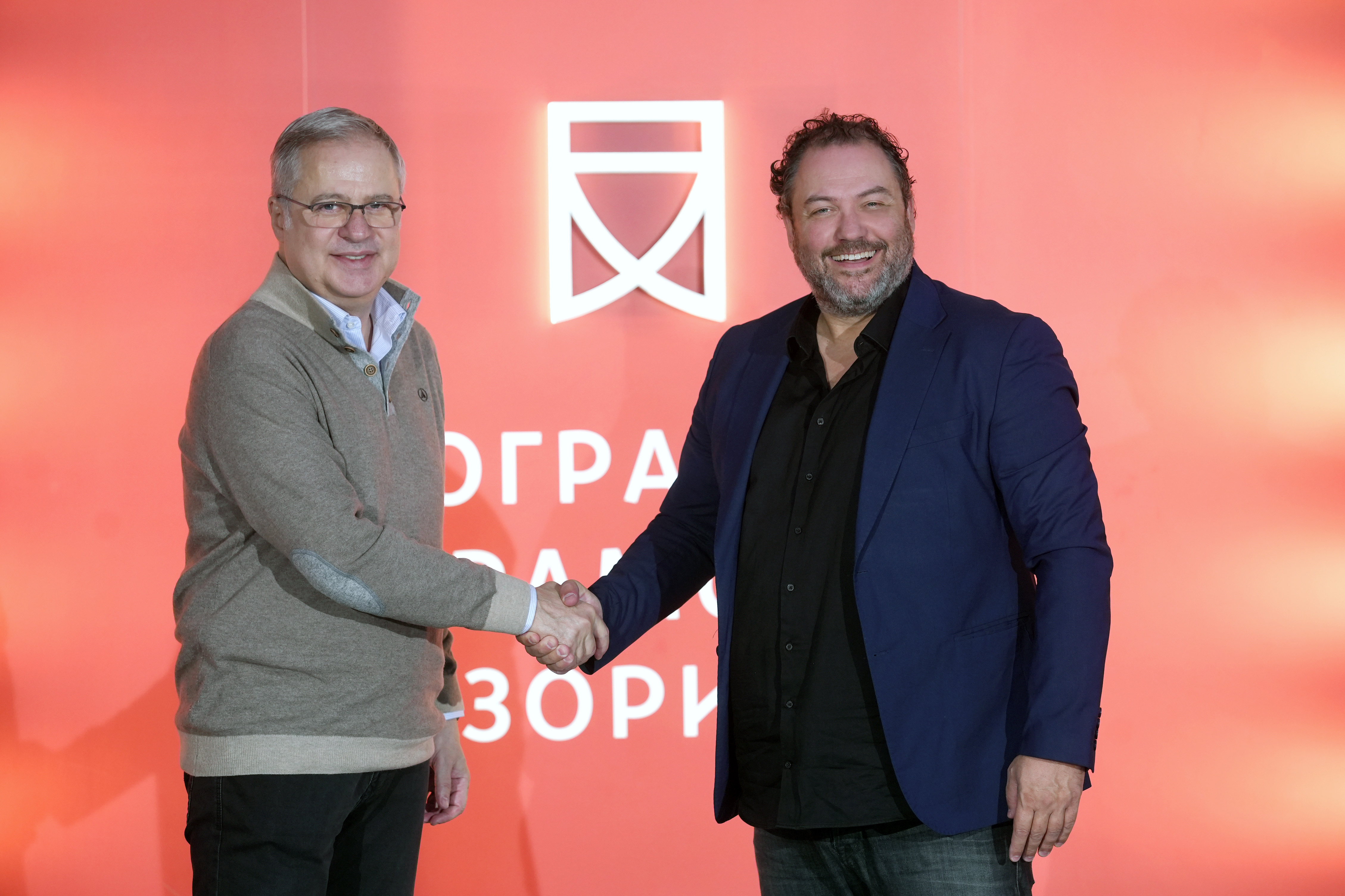 Potpisivanje ugovora o saradnji sa Lagunom, Beogradsko dramsko pozorište, BDP, Dejan Papić i Jug Radivojević Foto: Dragana Udovičić/Beogradsko dramsko pozorište