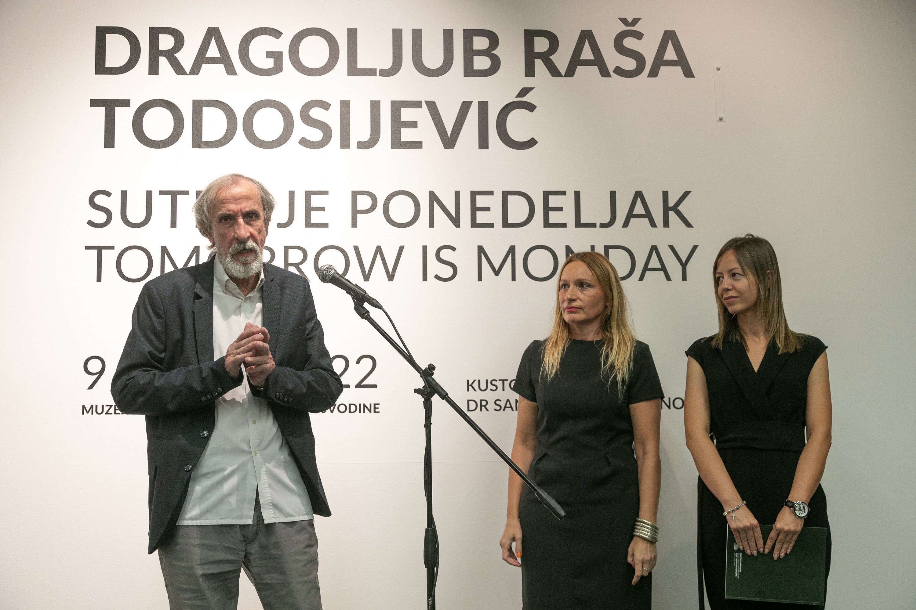 Raša Todosijević, Sanja Kojić Mladenov, Branislava Sekulić, foto Marko Ercegović, MSUV