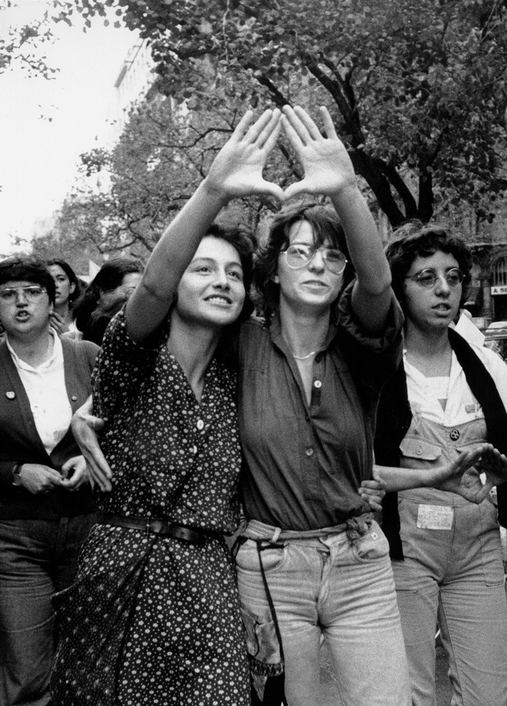 Manifestación feminista contra la violación y el maltrato 1977