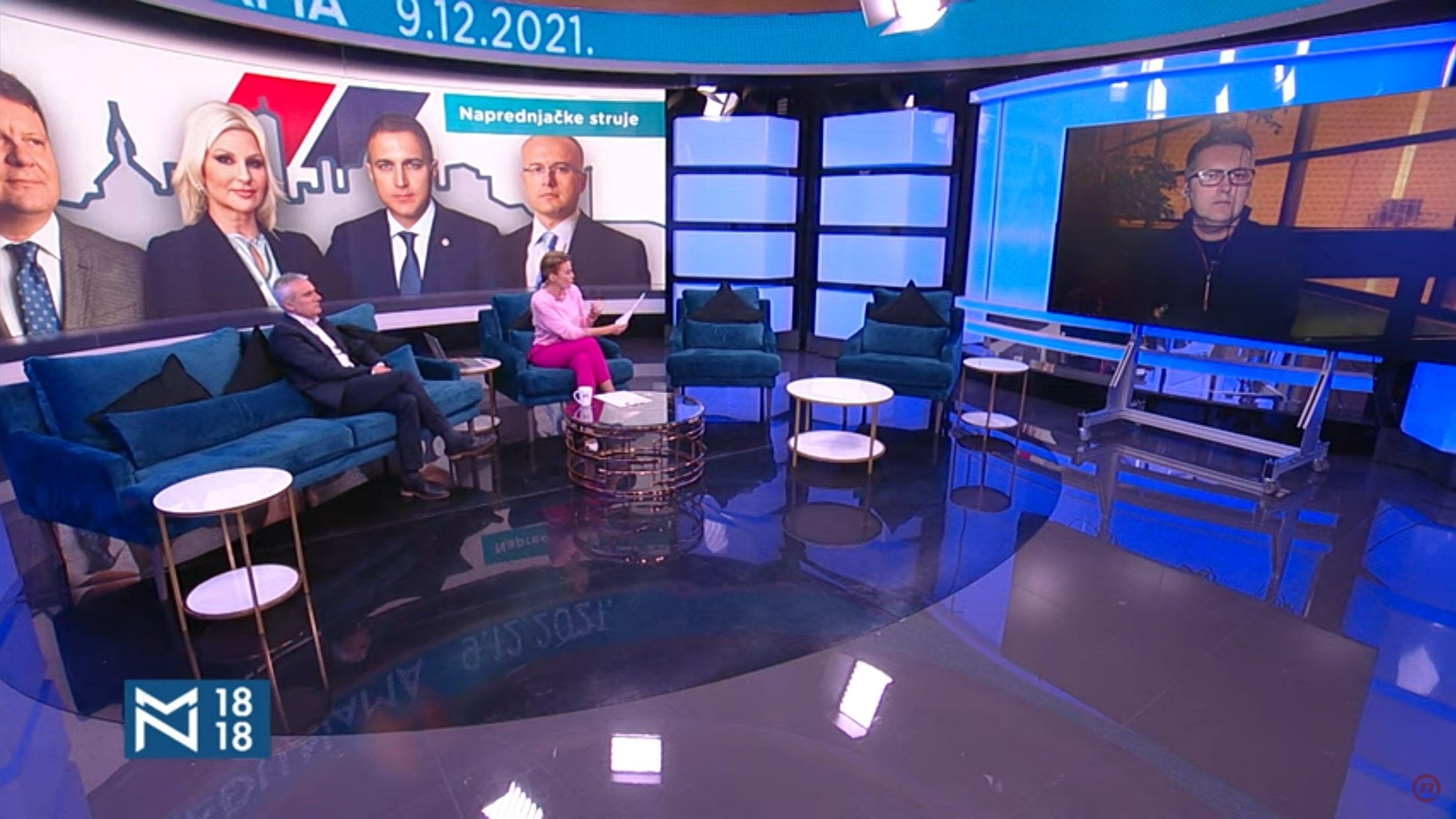 Slaviša Orlović i Nebojša Milenković, gosti, emisija Među nama, Medju nama Foto: Nova S